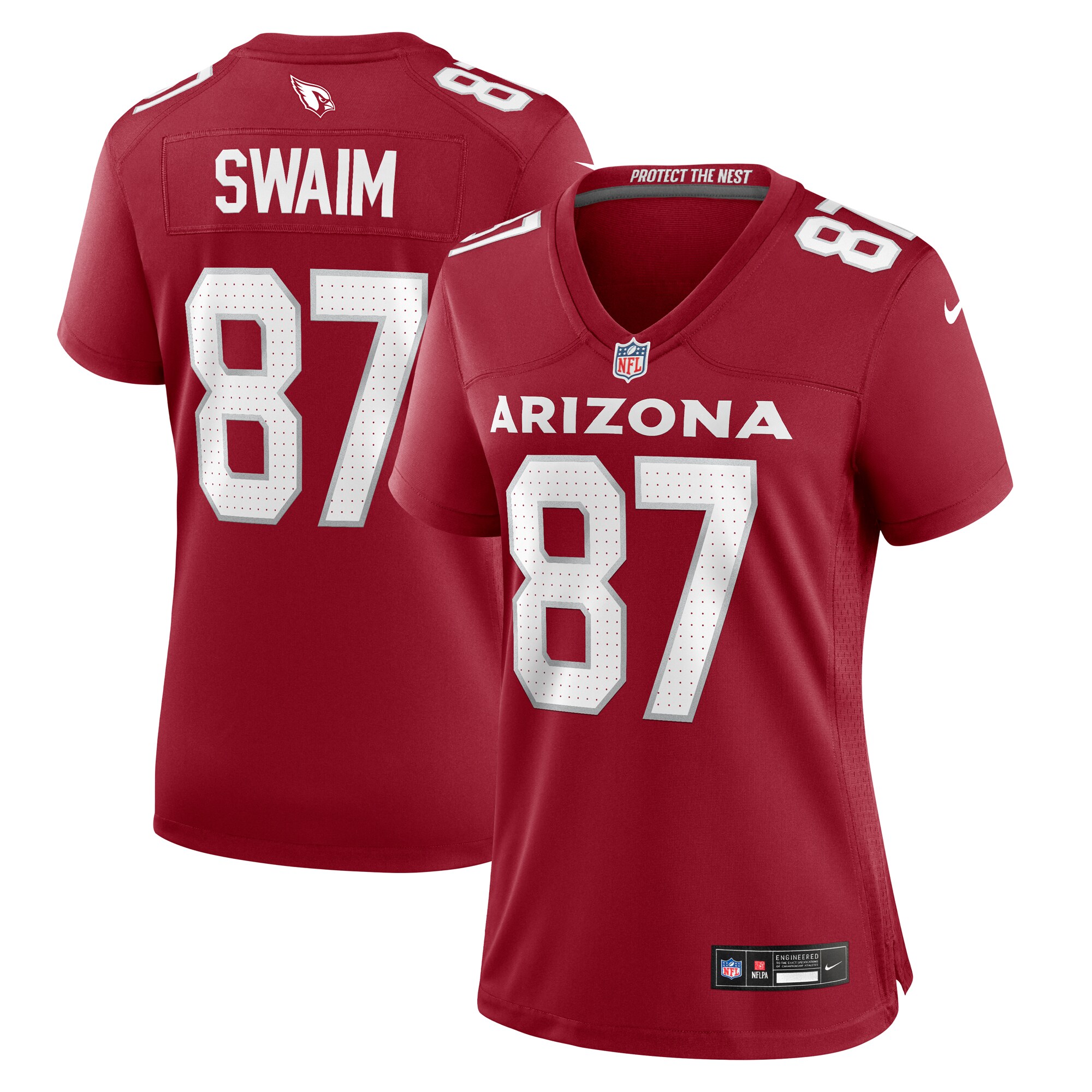 Women's Arizona Cardinals Geoff Swaim Cardinal Team Game Jersey JS2740 nicesnker