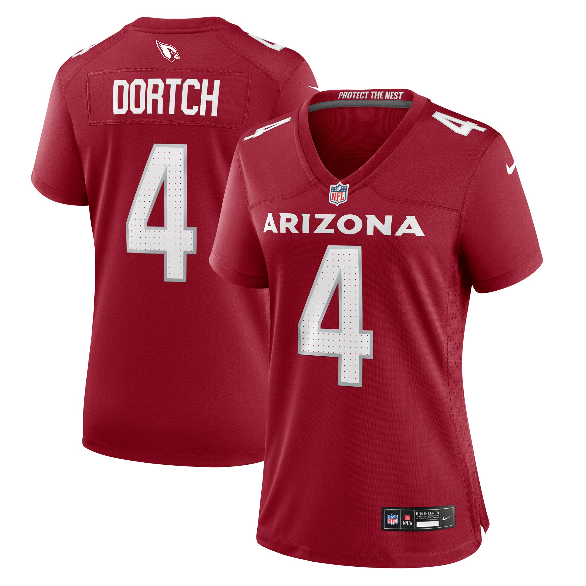 Women's Arizona Cardinals Greg Dortch Cardinal Team Game Jersey JS2236 nicesnker