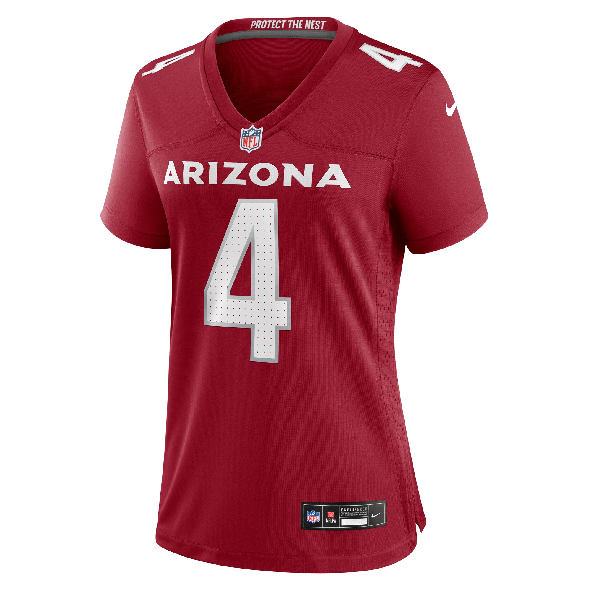 Alternative view of Women's Arizona Cardinals Greg Dortch Cardinal Team Game Jersey JS2236 nicesnker