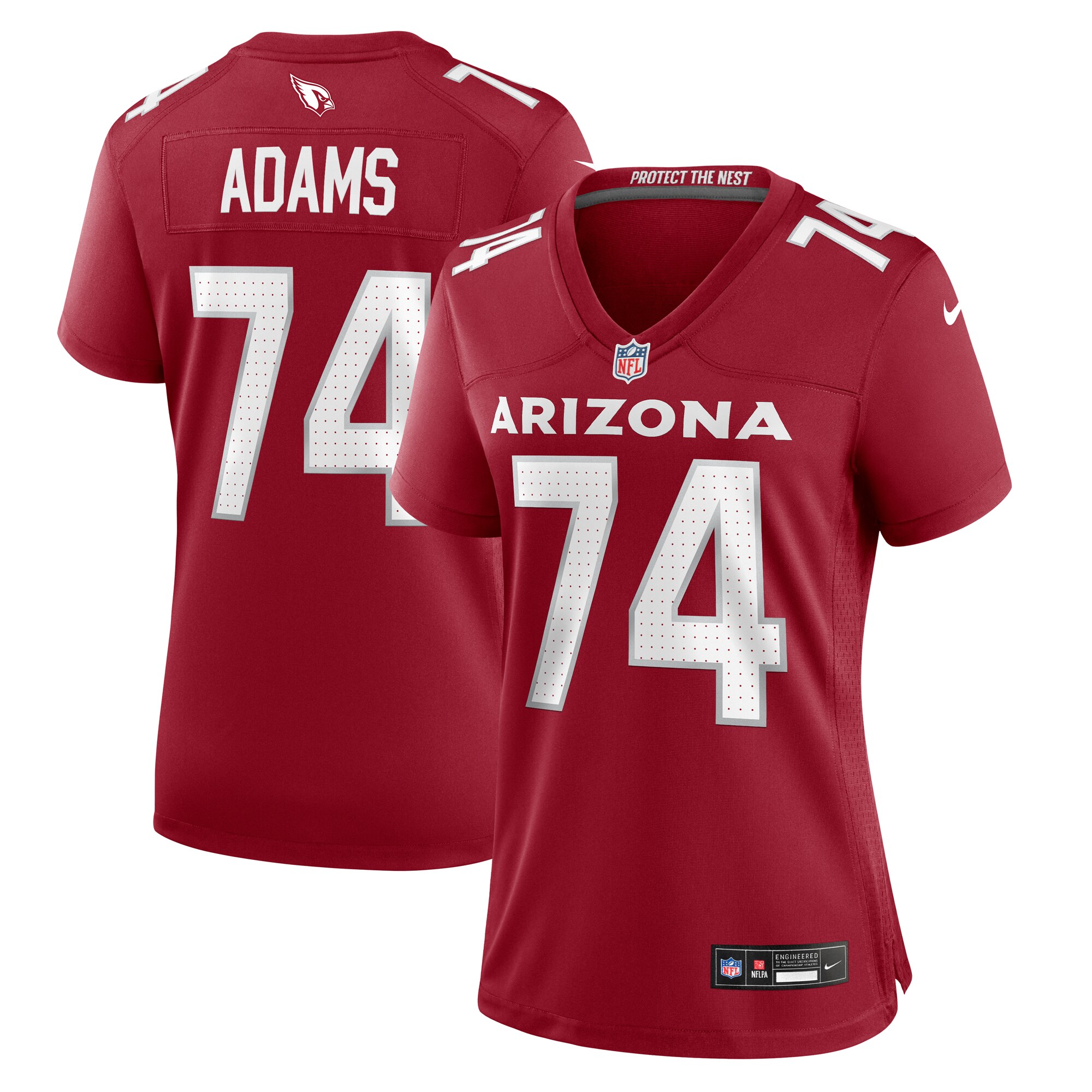 Women's Arizona Cardinals Isaiah Adams Cardinal Game Jersey JS1777 nicesnker