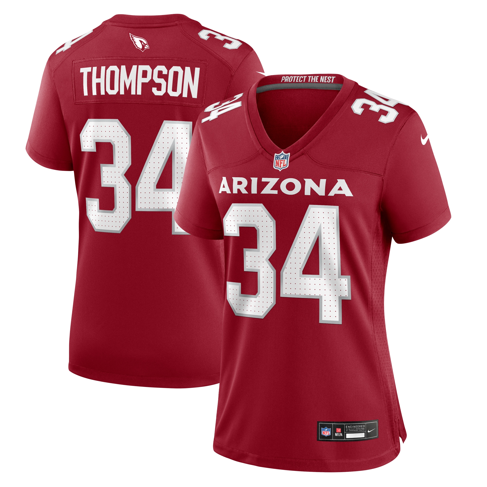 Women's Arizona Cardinals Jalen Thompson Cardinal Game Jersey JS1825 nicesnker