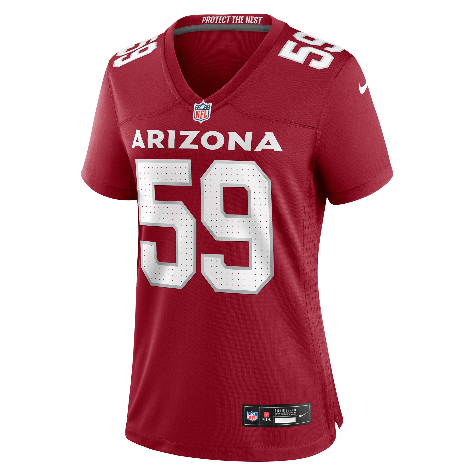 Alternative view of Women's Arizona Cardinals Jon Gaines II Cardinal Game Jersey JS8907 nicesnker