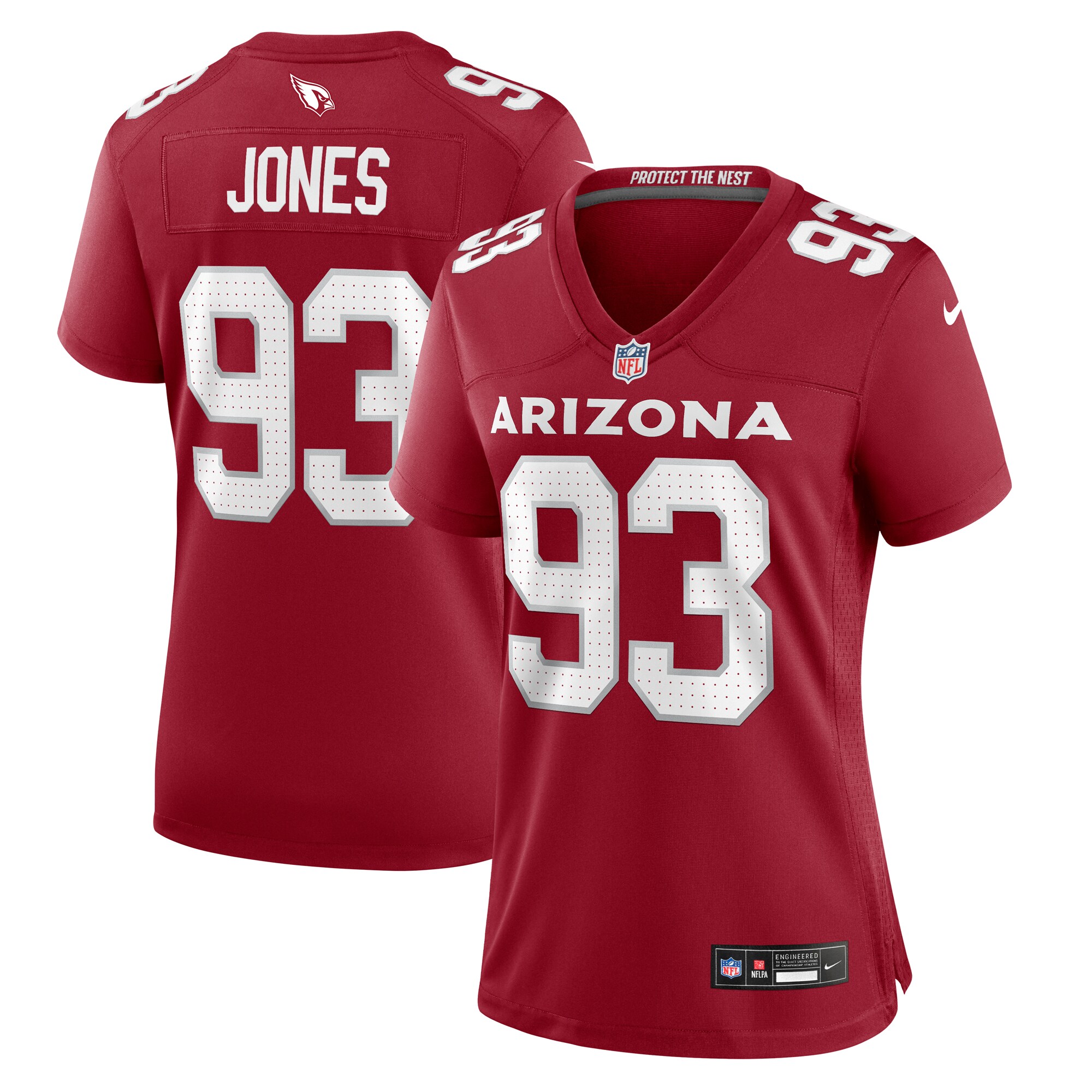Women's Arizona Cardinals Justin Jones Cardinal Game Jersey JS5479 nicesnker