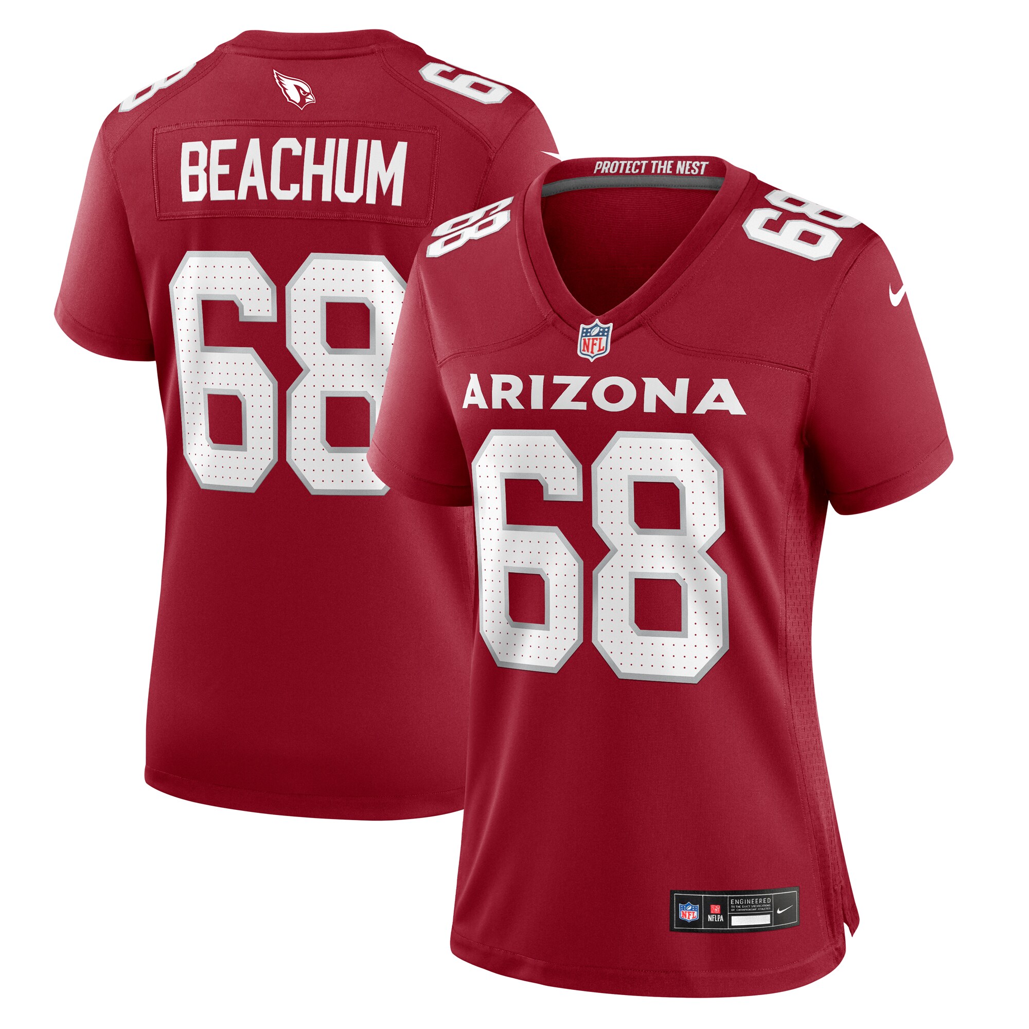 Women's Arizona Cardinals Kelvin Beachum Cardinal Game Jersey JS4558 nicesnker