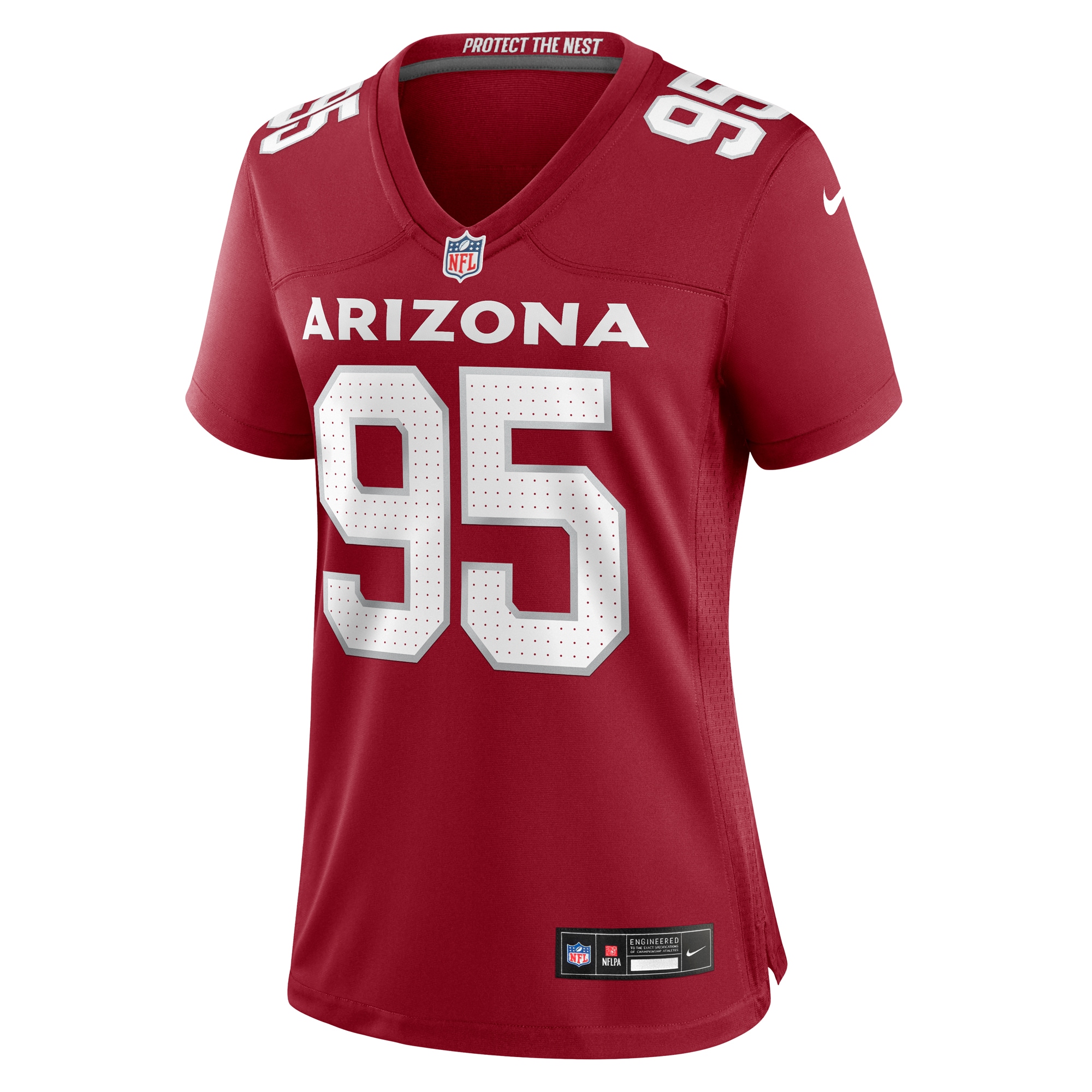 Alternative view of Women's Arizona Cardinals Khyiris Tonga Cardinal Game Jersey JS8526 nicesnker