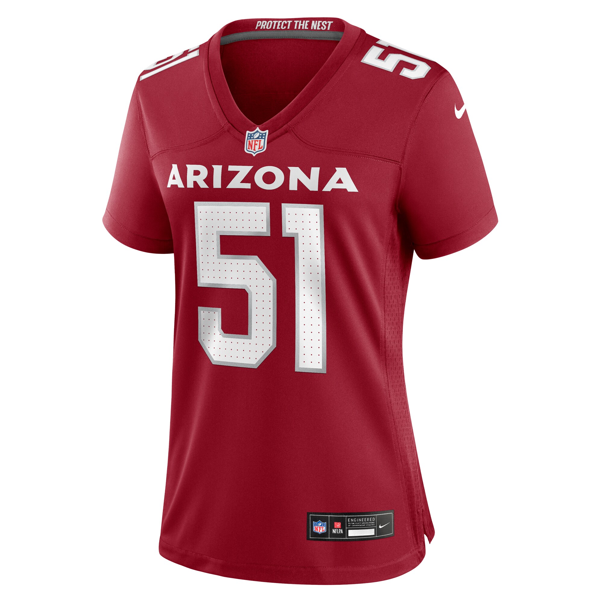 Alternative view of Women's Arizona Cardinals Krys Barnes Cardinal Team Game Jersey JS9651 nicesnker