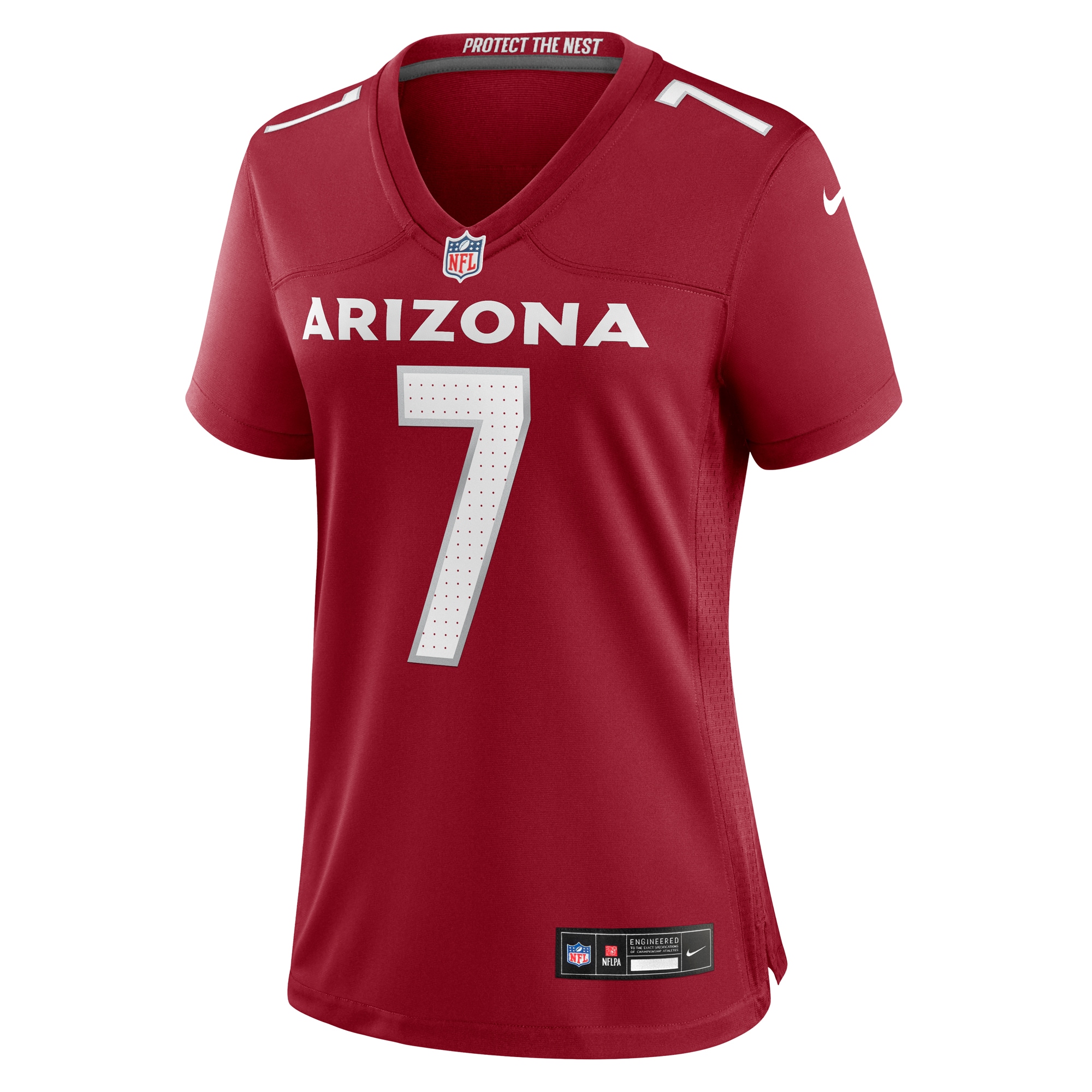 Alternative view of Women's Arizona Cardinals Kyzir White Cardinal Team Game Jersey JS2962 nicesnker