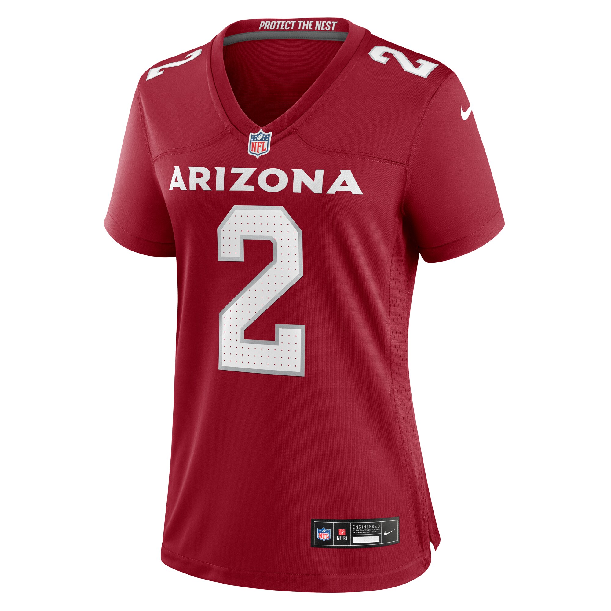Alternative view of Women's Arizona Cardinals Mack Wilson Sr. Cardinal Team Game Jersey JS2268 nicesnker