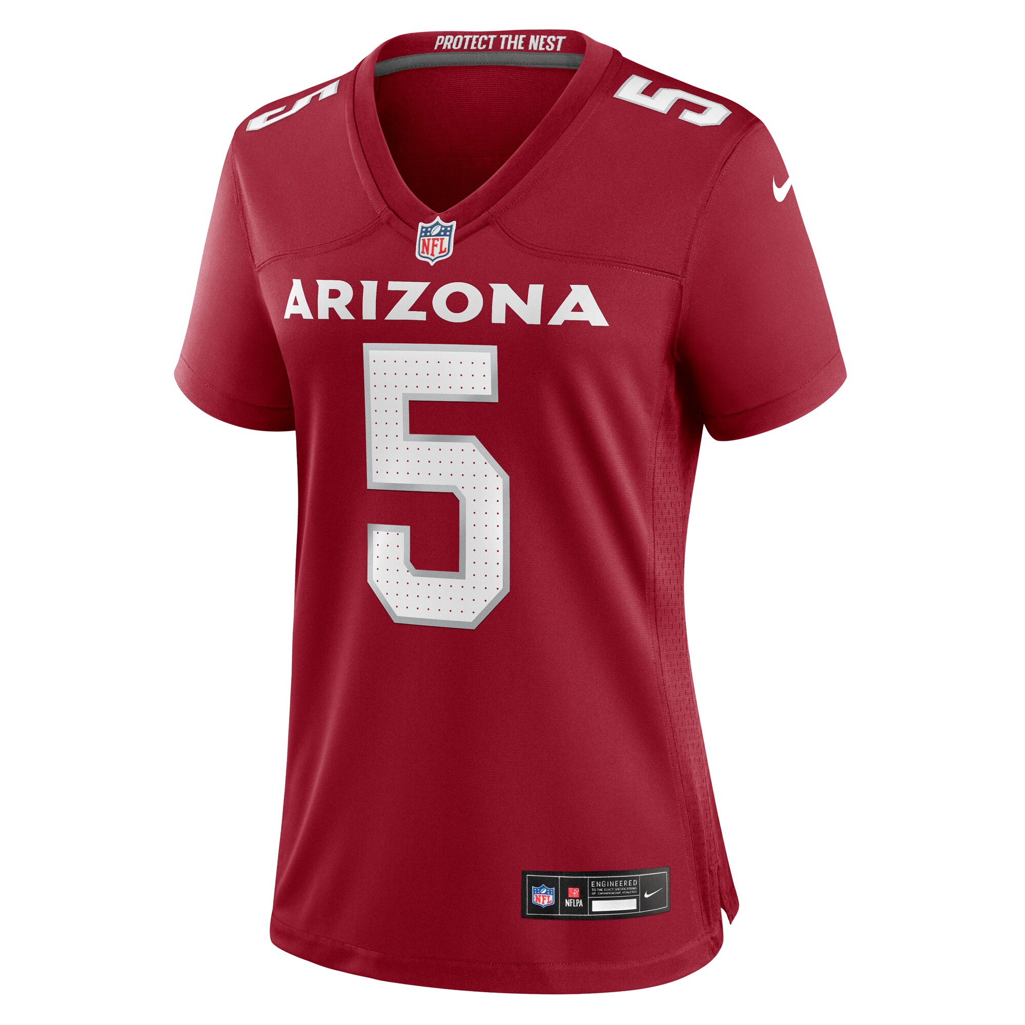 Alternative view of Women's Arizona Cardinals Matt Prater Cardinal Team Game Jersey JS7458 nicesnker