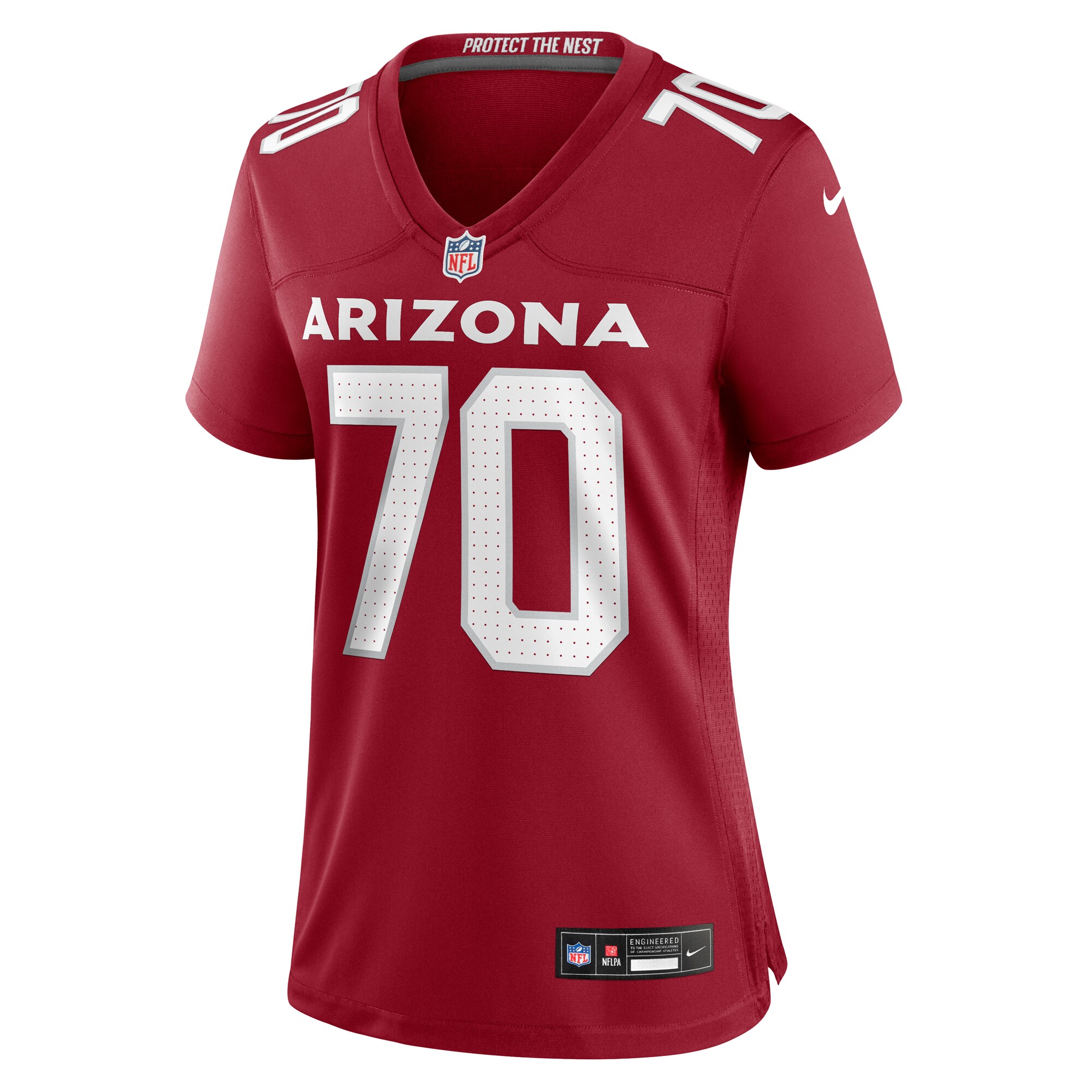 Alternative view of Women's Arizona Cardinals Paris Johnson Jr. Cardinal Game Jersey JS1748 nicesnker