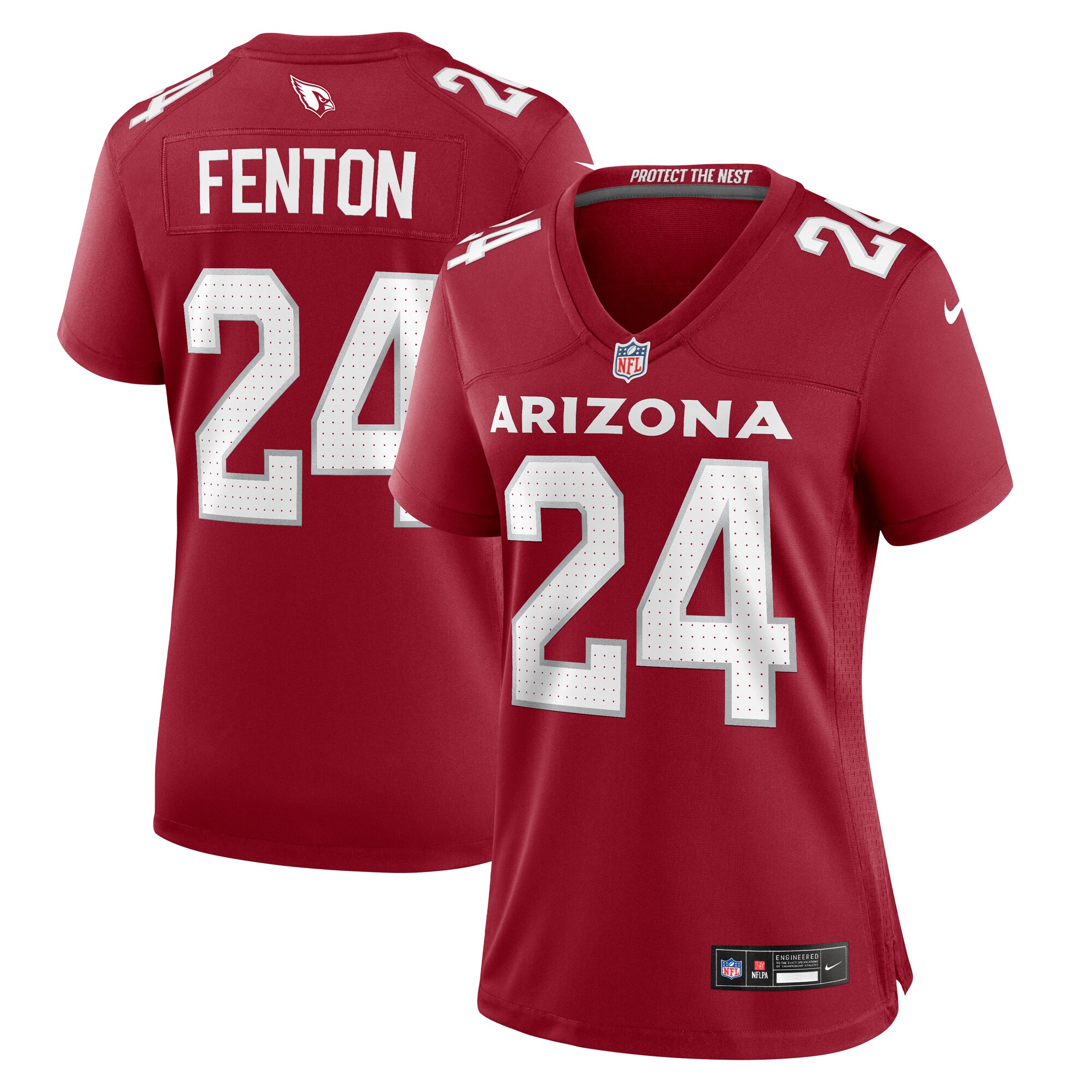 Women's Arizona Cardinals Rashad Fenton Cardinal Game Player Jersey JS5384 nicesnker