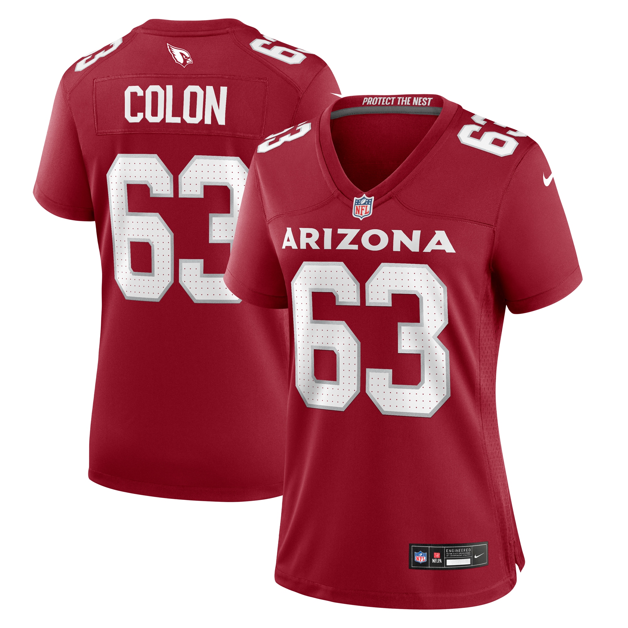 Women's Arizona Cardinals Trystan Colon Cardinal Team Game Jersey JS9924 nicesnker