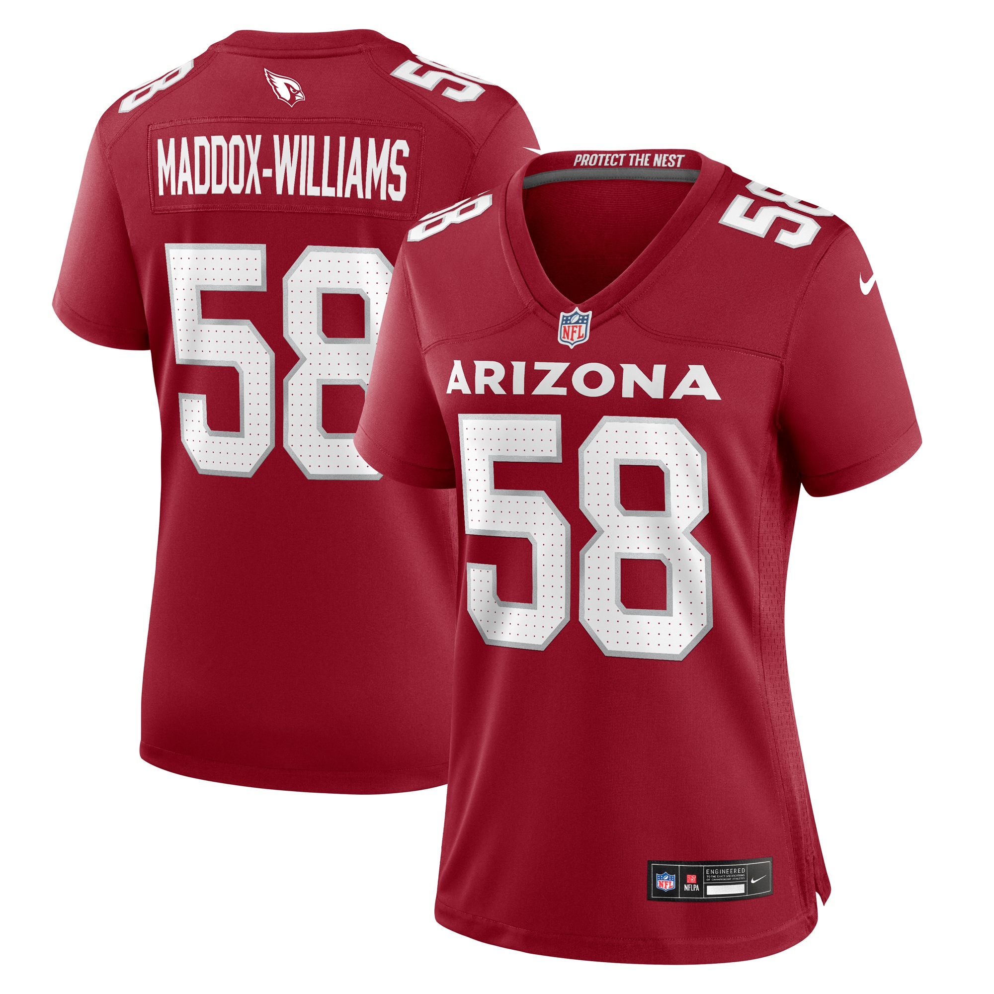 Women's Arizona Cardinals Tyreek Maddox-Williams Cardinal Game Jersey JS5347 nicesnker