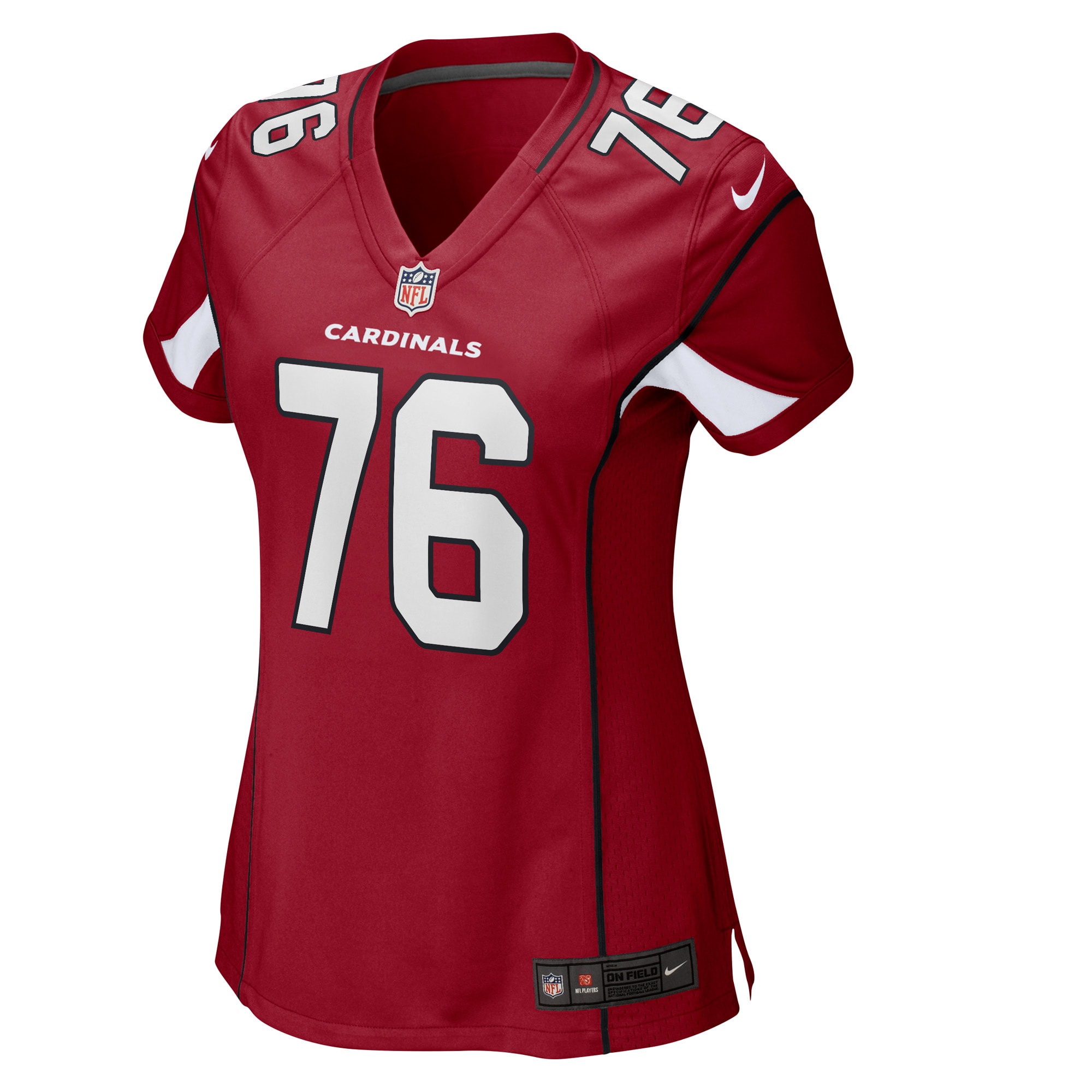 Alternative view of Women's Arizona Cardinals Will Hernandez Cardinal Game Player Jersey JS4429 nicesnker