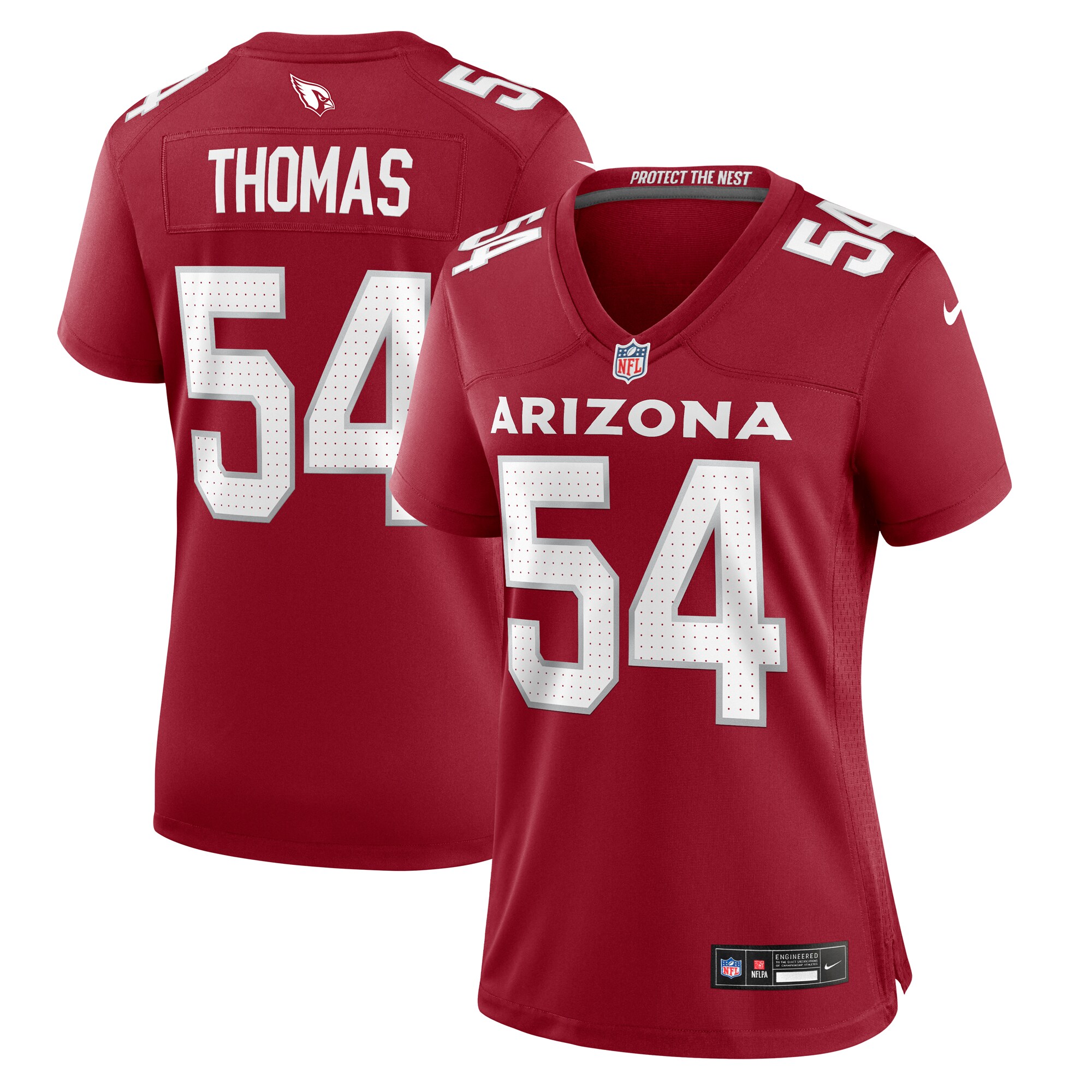Women's Arizona Cardinals Xavier Thomas Cardinal Game Jersey JS4192 nicesnker