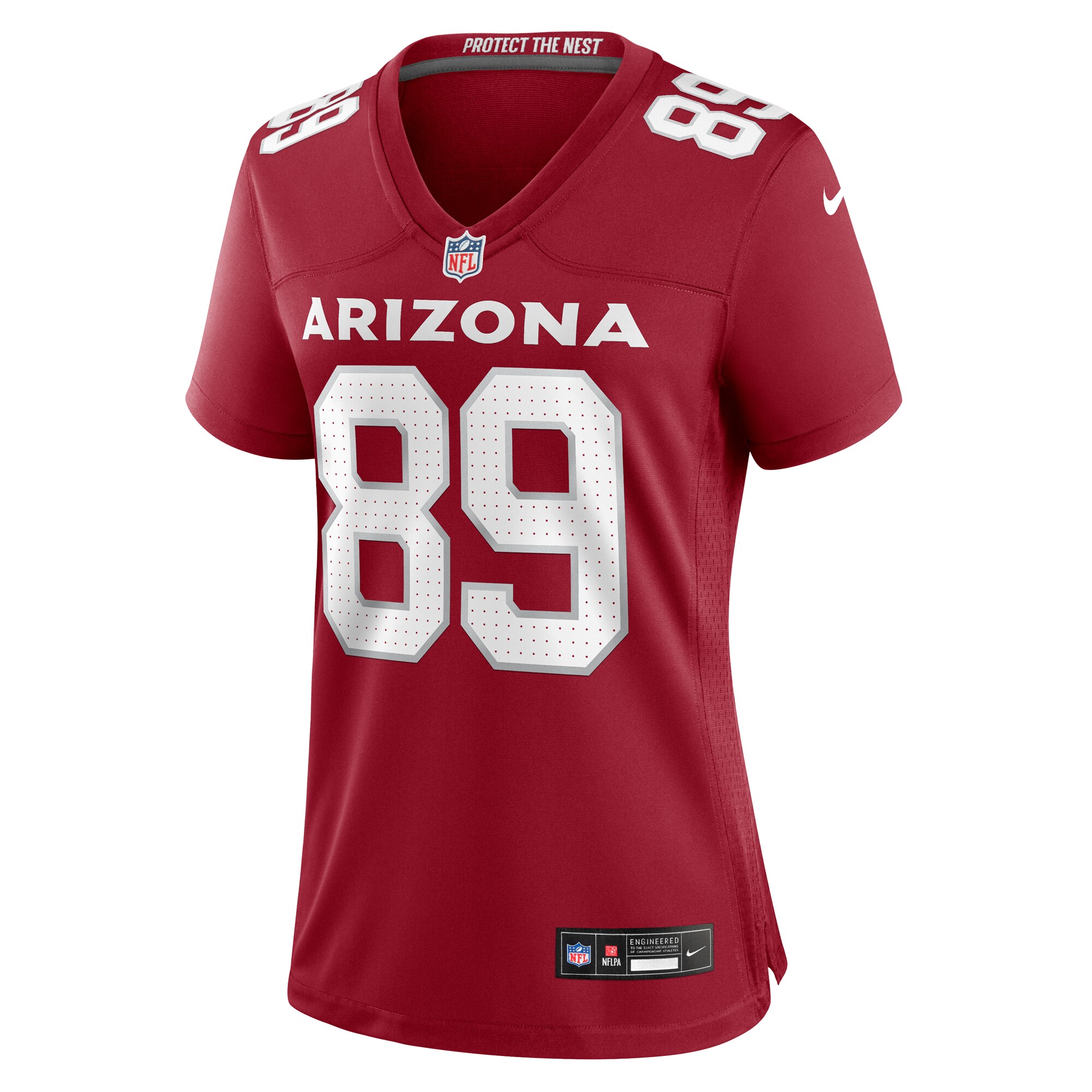 Alternative view of Women's Arizona Cardinals Xavier Weaver Cardinal Game Jersey JS3326 nicesnker