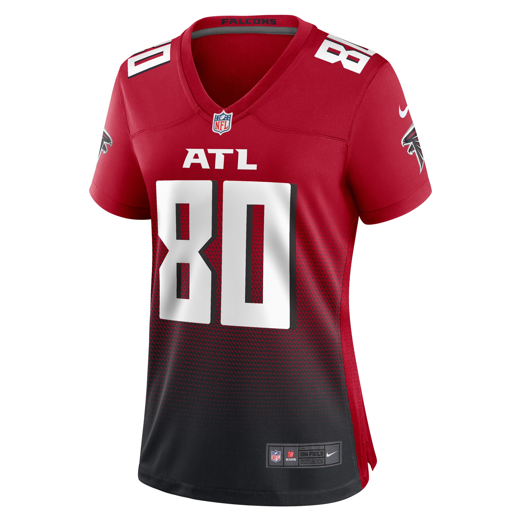 Alternative view of Women's Atlanta Falcons Andre Rison Red Retired Player Jersey JS5496 nicesnker