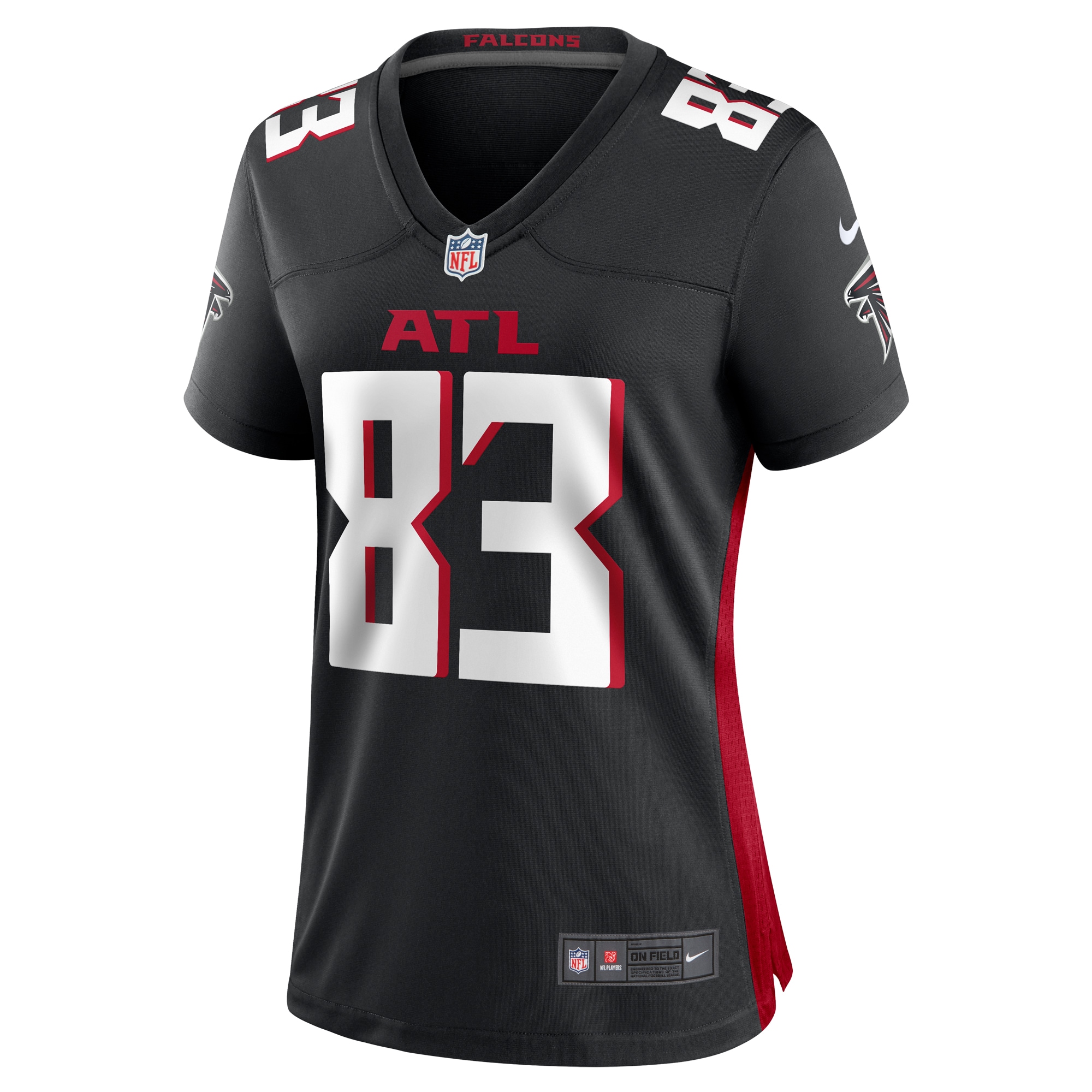 Alternative view of Women's Atlanta Falcons Chris Blair Black Game Jersey JS1781 nicesnker