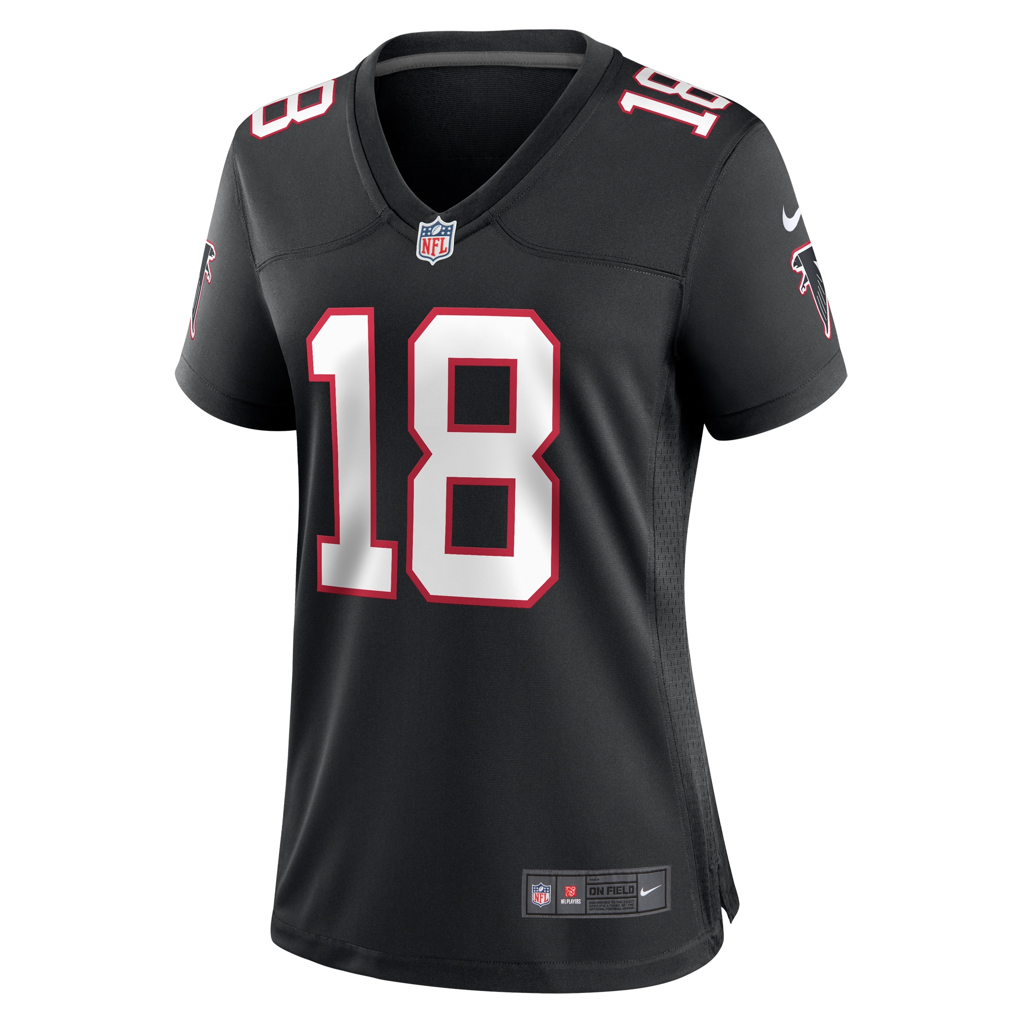 Alternative view of Women's Atlanta Falcons Kirk Cousins Black Alternate Game Jersey JS9713 nicesnker