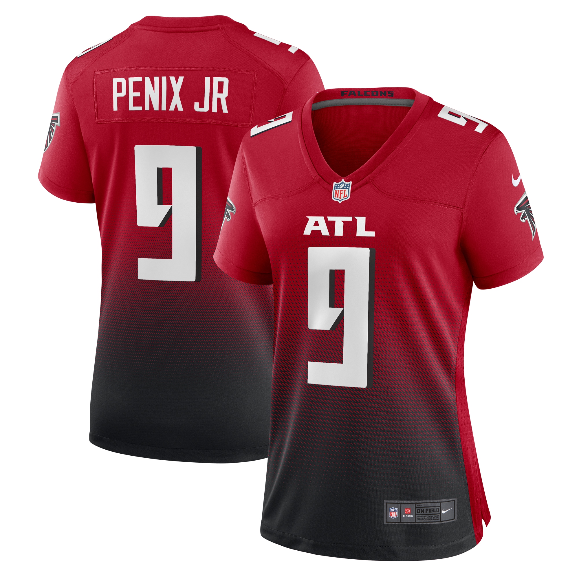 Women's Atlanta Falcons Michael Penix Jr. Red Alternate Game Jersey JS5087 nicesnker