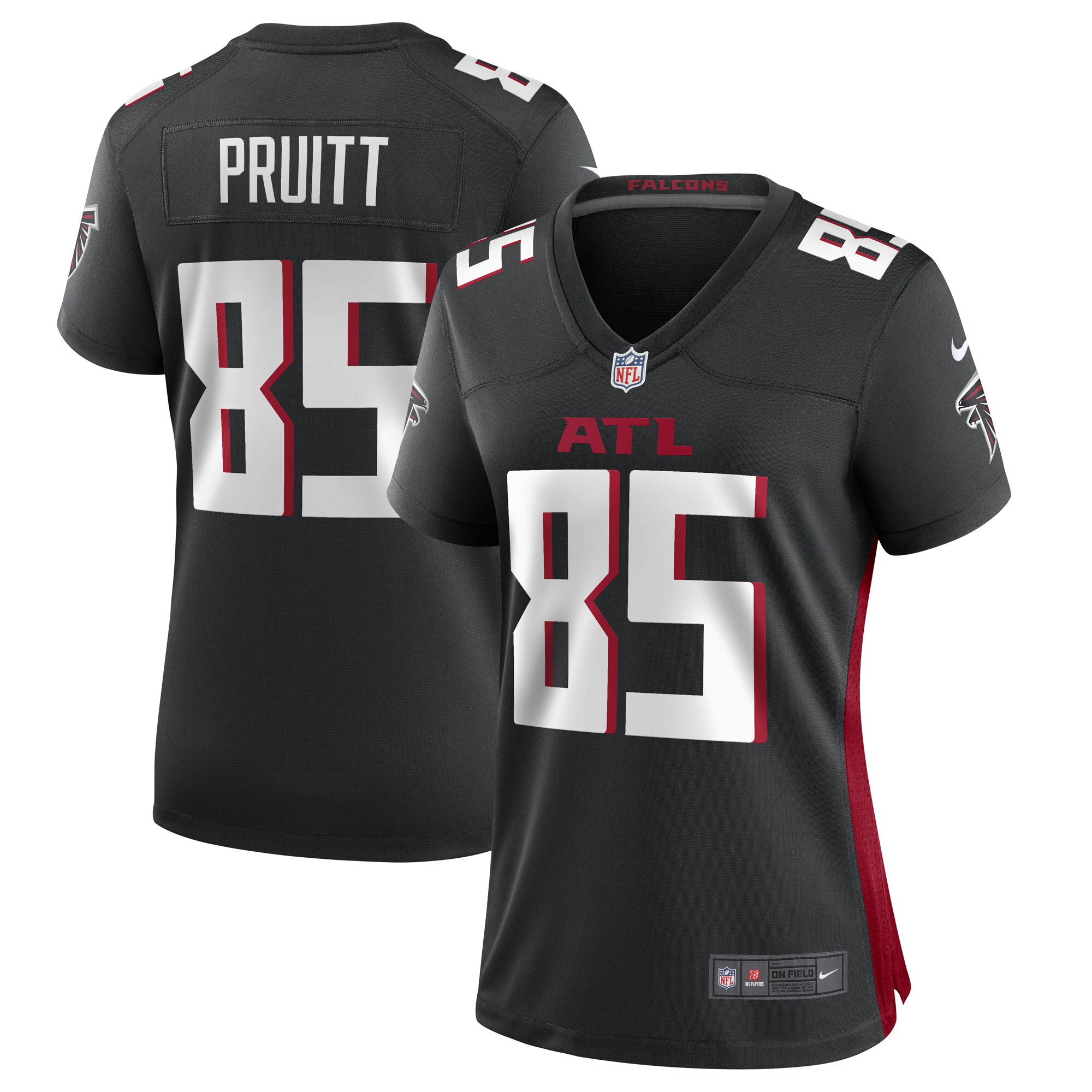Women's Atlanta Falcons MyCole Pruitt Black Game Player Jersey JS6056 nicesnker