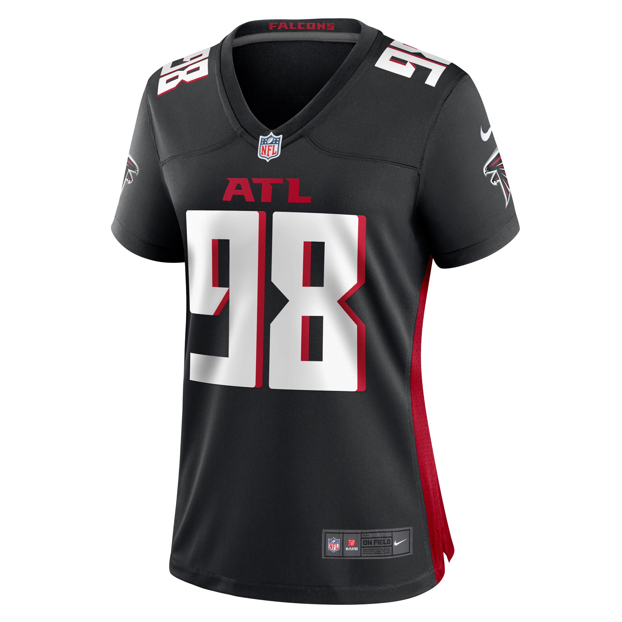 Alternative view of Women's Atlanta Falcons Ruke Orhorhoro Black Game Jersey JS7501 nicesnker