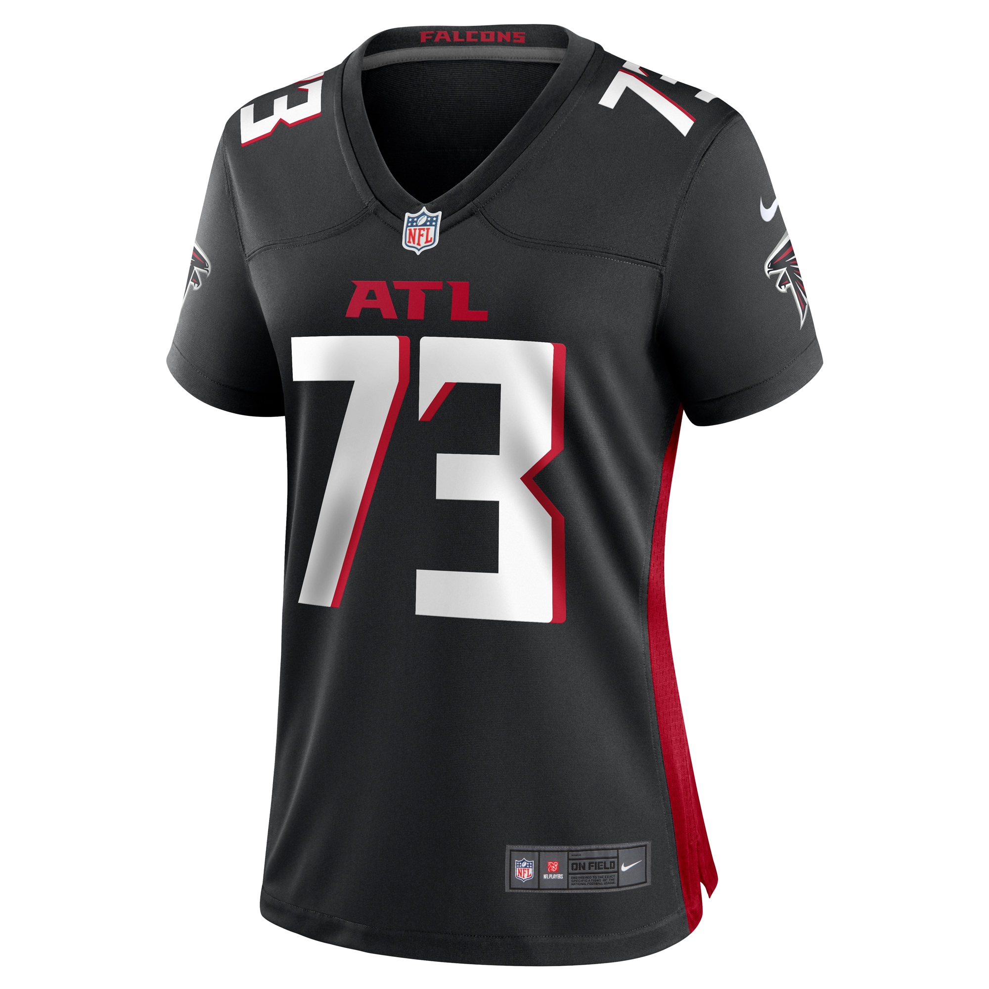 Alternative view of Women's Atlanta Falcons Tyler Vrabel Black Player Game Jersey JS1401 nicesnker