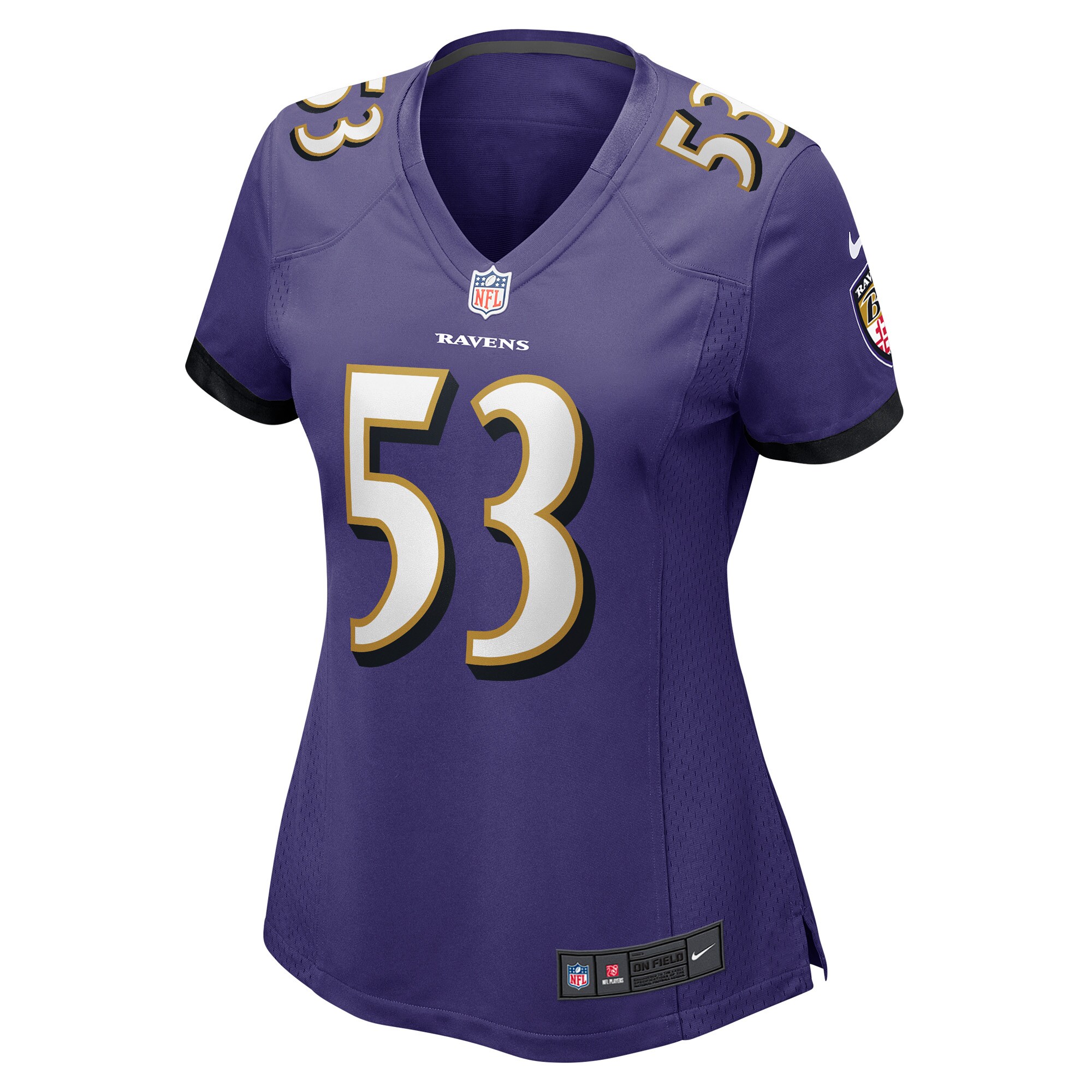 Alternative view of Women's Baltimore Ravens Del'Shawn Phillips Purple Game Player Jersey JS5799 nicesnker