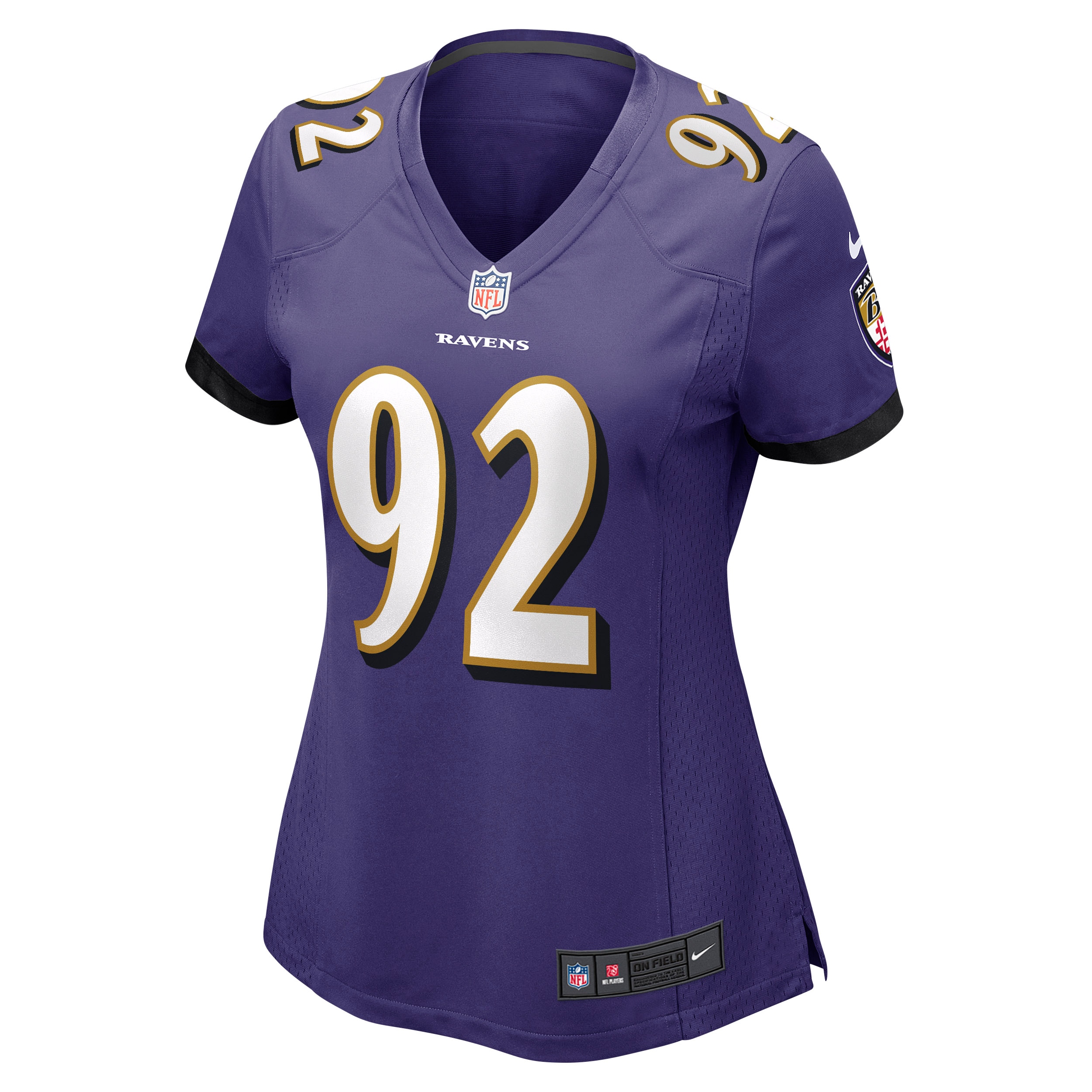 Alternative view of Women's Baltimore Ravens Justin Madubuike Purple Game Jersey JS9758 nicesnker