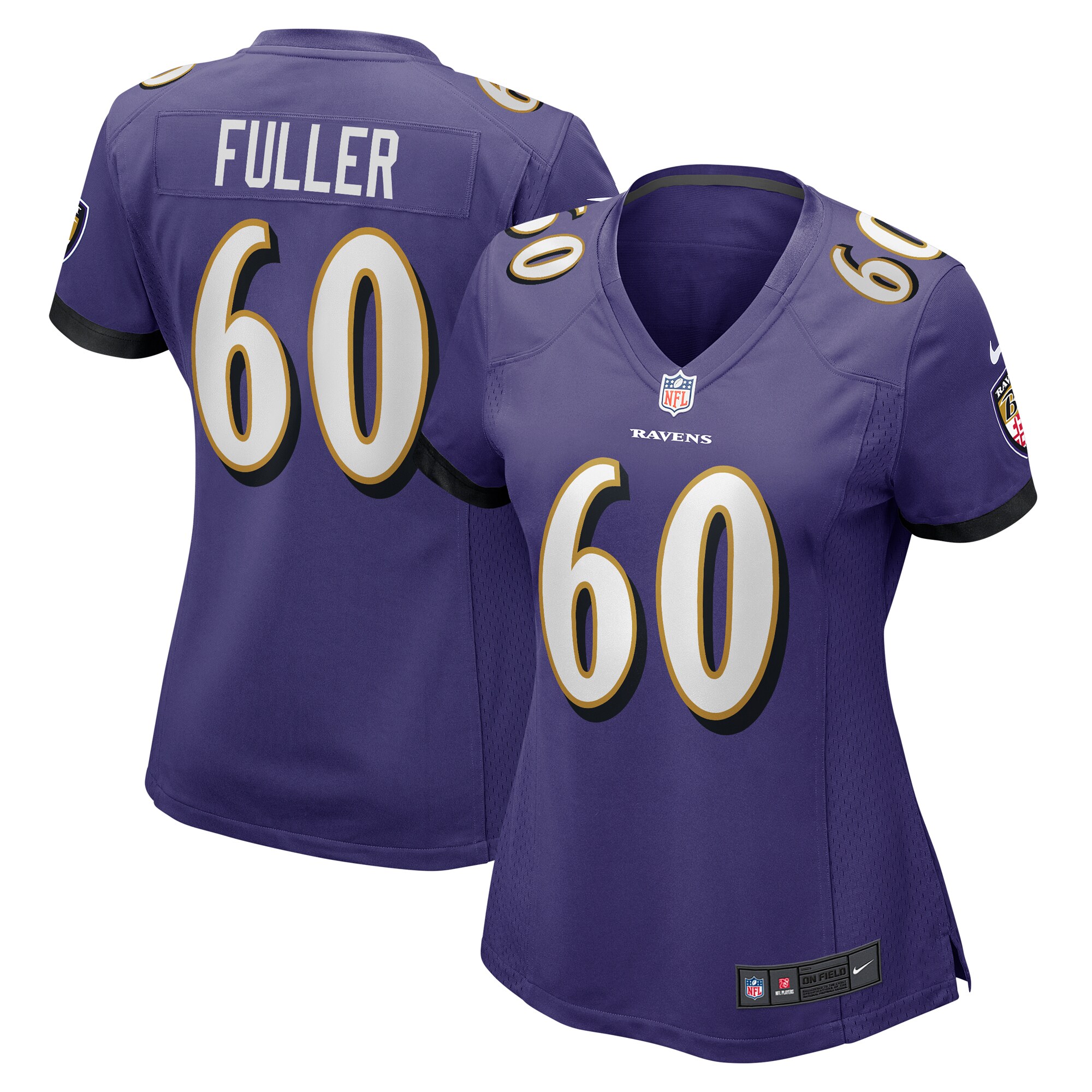 Women's Baltimore Ravens Kyle Fuller Purple Game Jersey JS2590 nicesnker