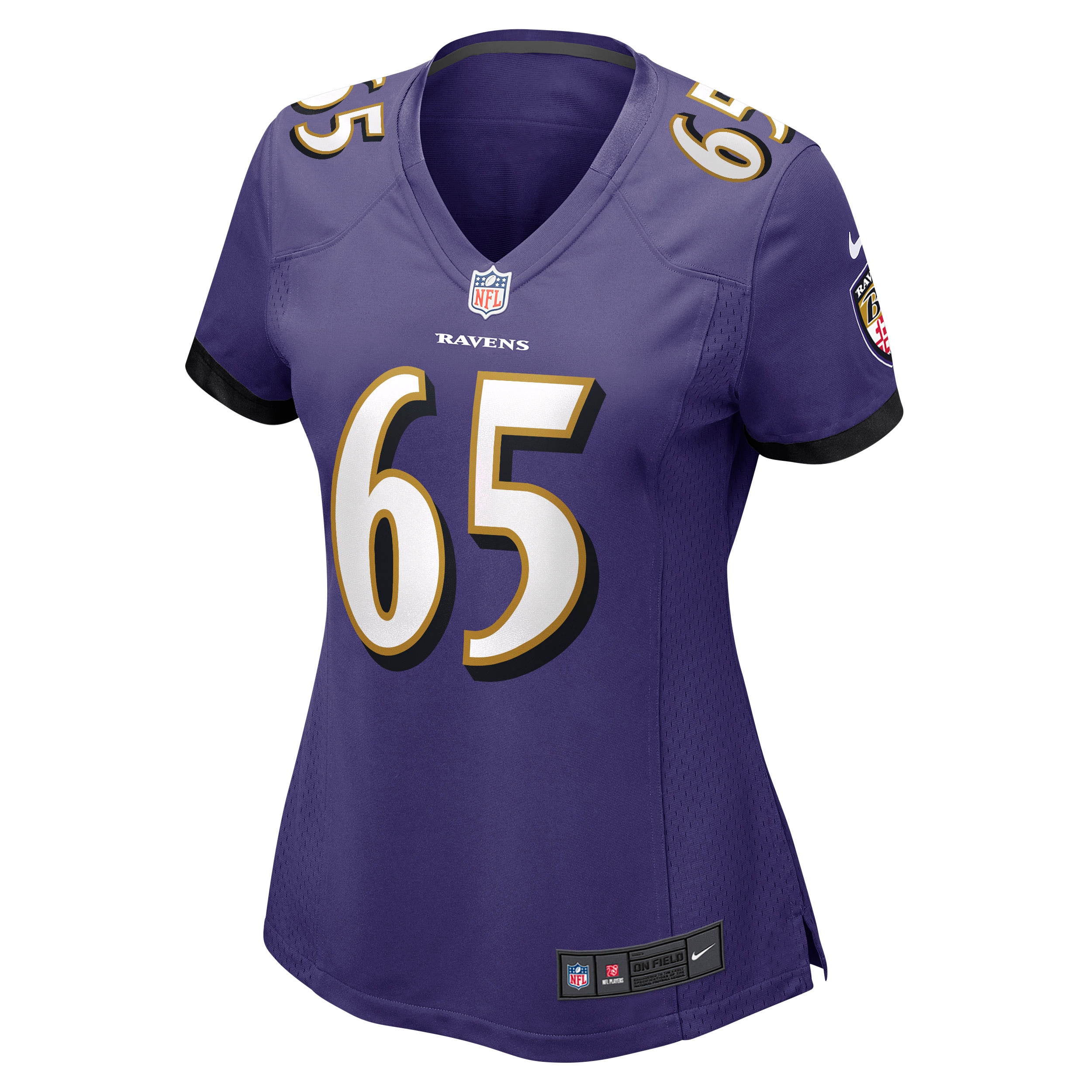 Alternative view of Women's Baltimore Ravens Patrick Mekari Purple Game Jersey JS9140 nicesnker
