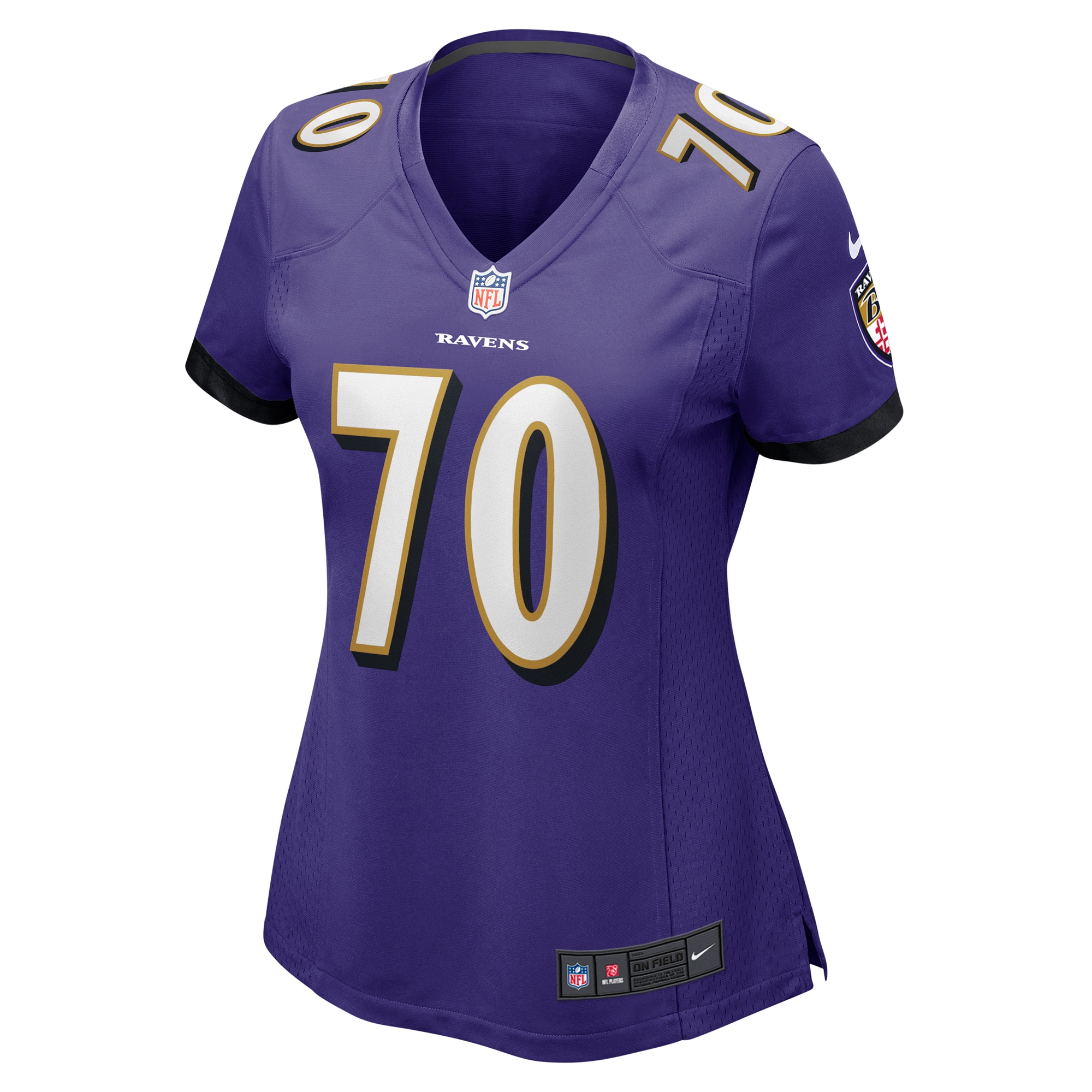 Alternative view of Women's Baltimore Ravens Roger Rosengarten Purple Game Jersey JS7077 nicesnker