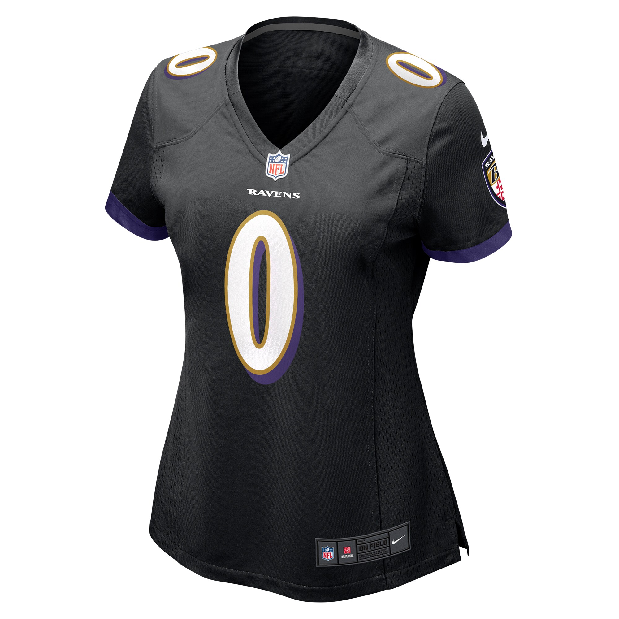 Alternative view of Women's Baltimore Ravens Roquan Smith Black Team Game Jersey JS7807 nicesnker