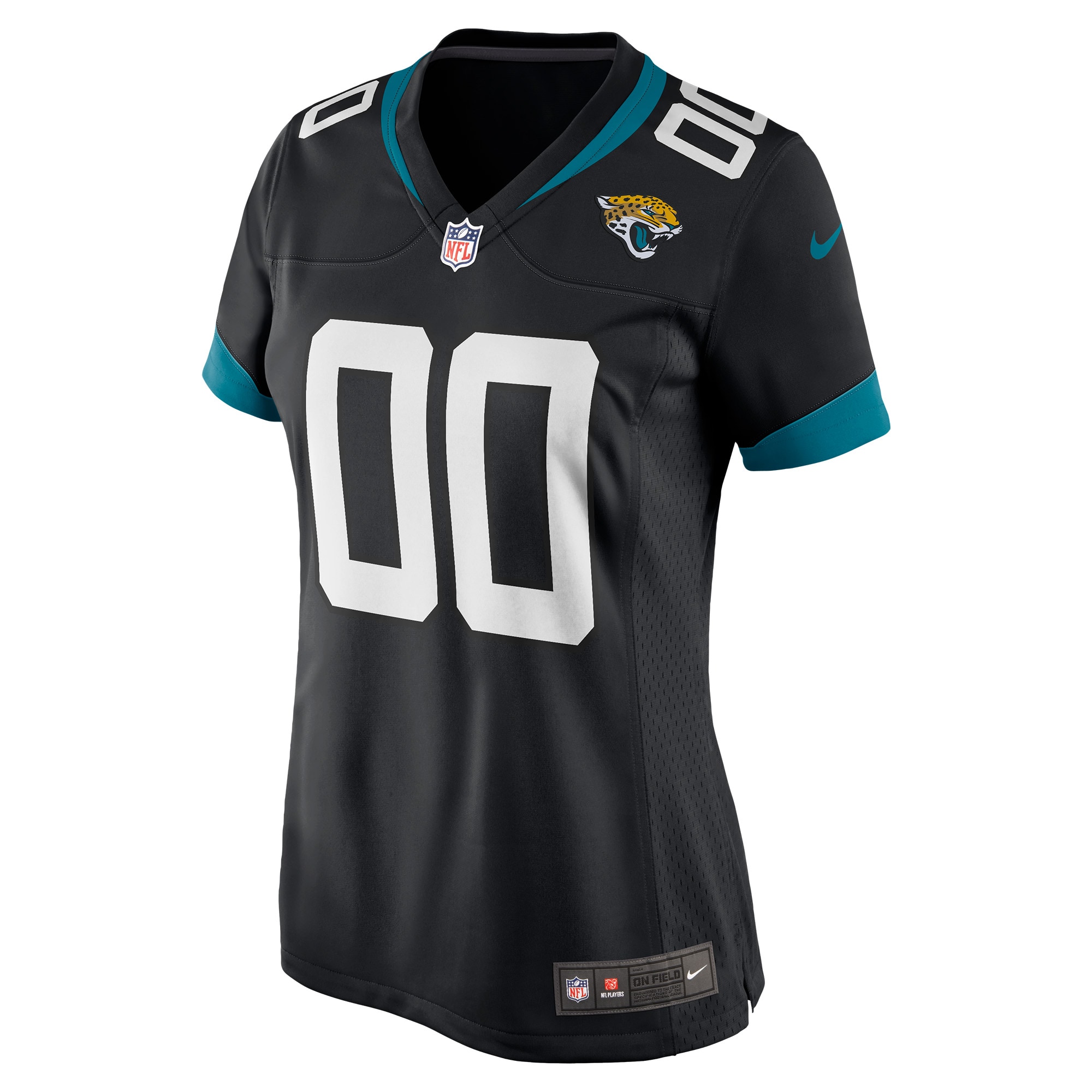 Alternative view of Women's Black Jacksonville Jaguars Custom Jersey JS9001 nicesnker