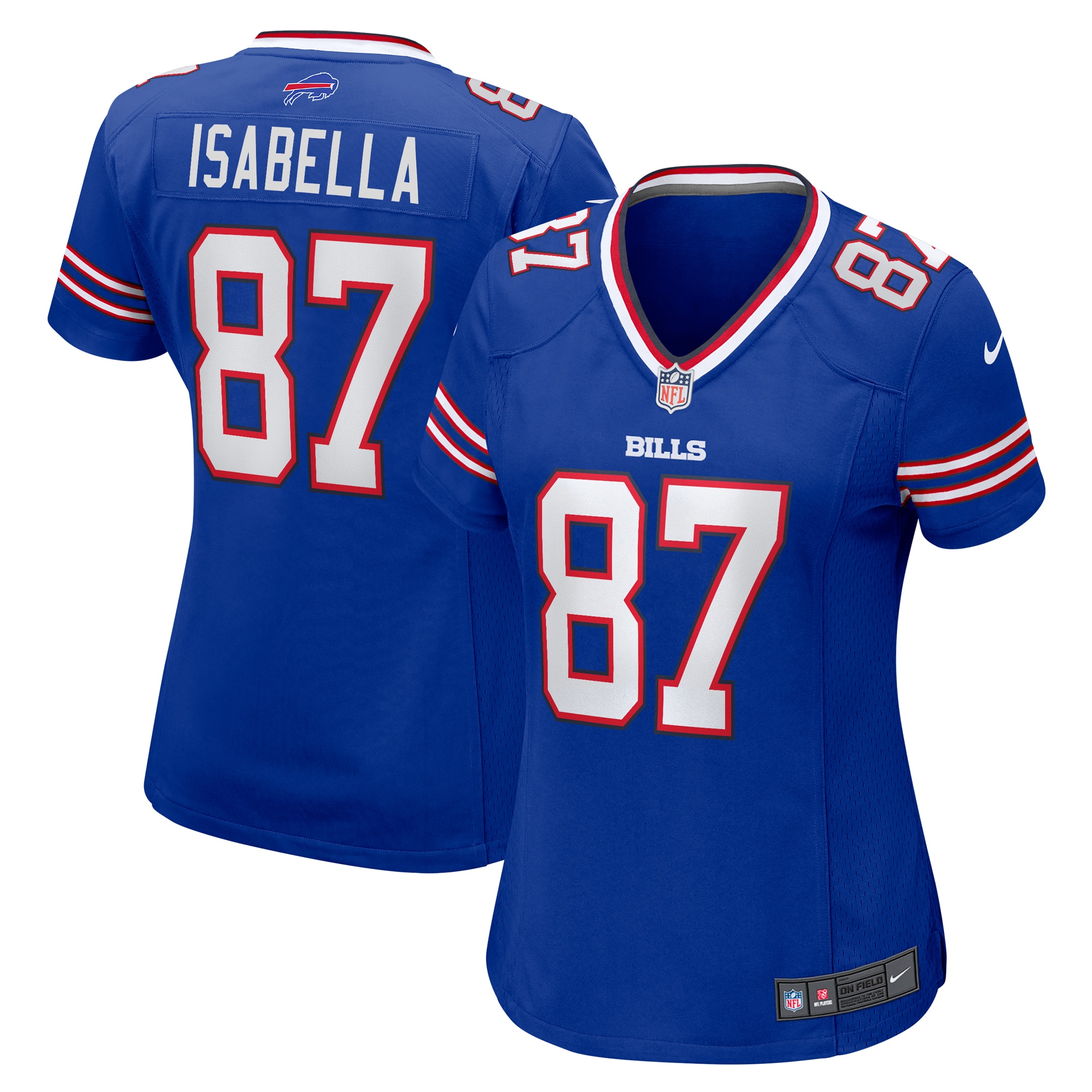 Women's Buffalo Bills Andy Isabella Royal Team Game Jersey JS9258 nicesnker