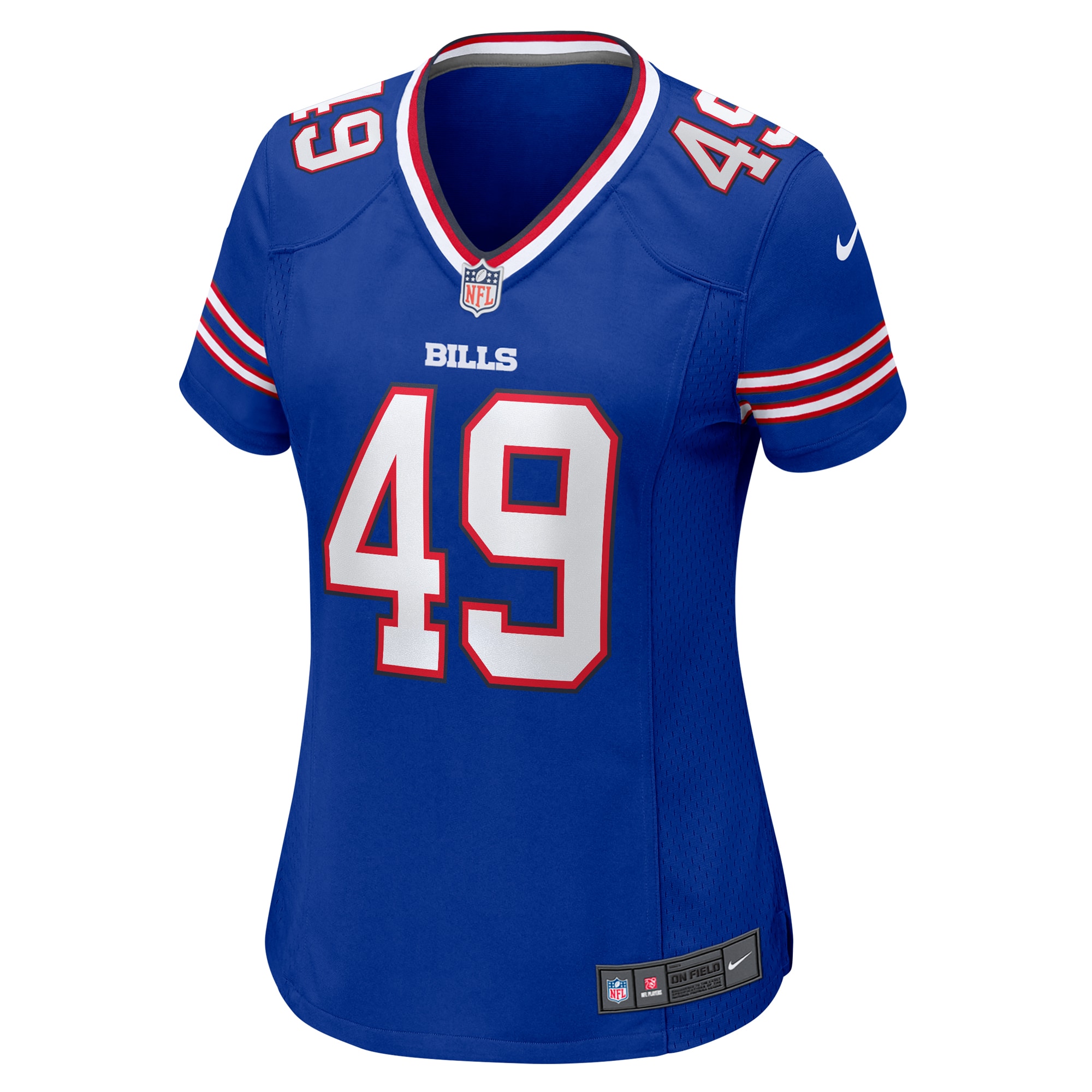 Alternative view of Women's Buffalo Bills DaShaun White Royal Team Game Jersey JS8440 nicesnker