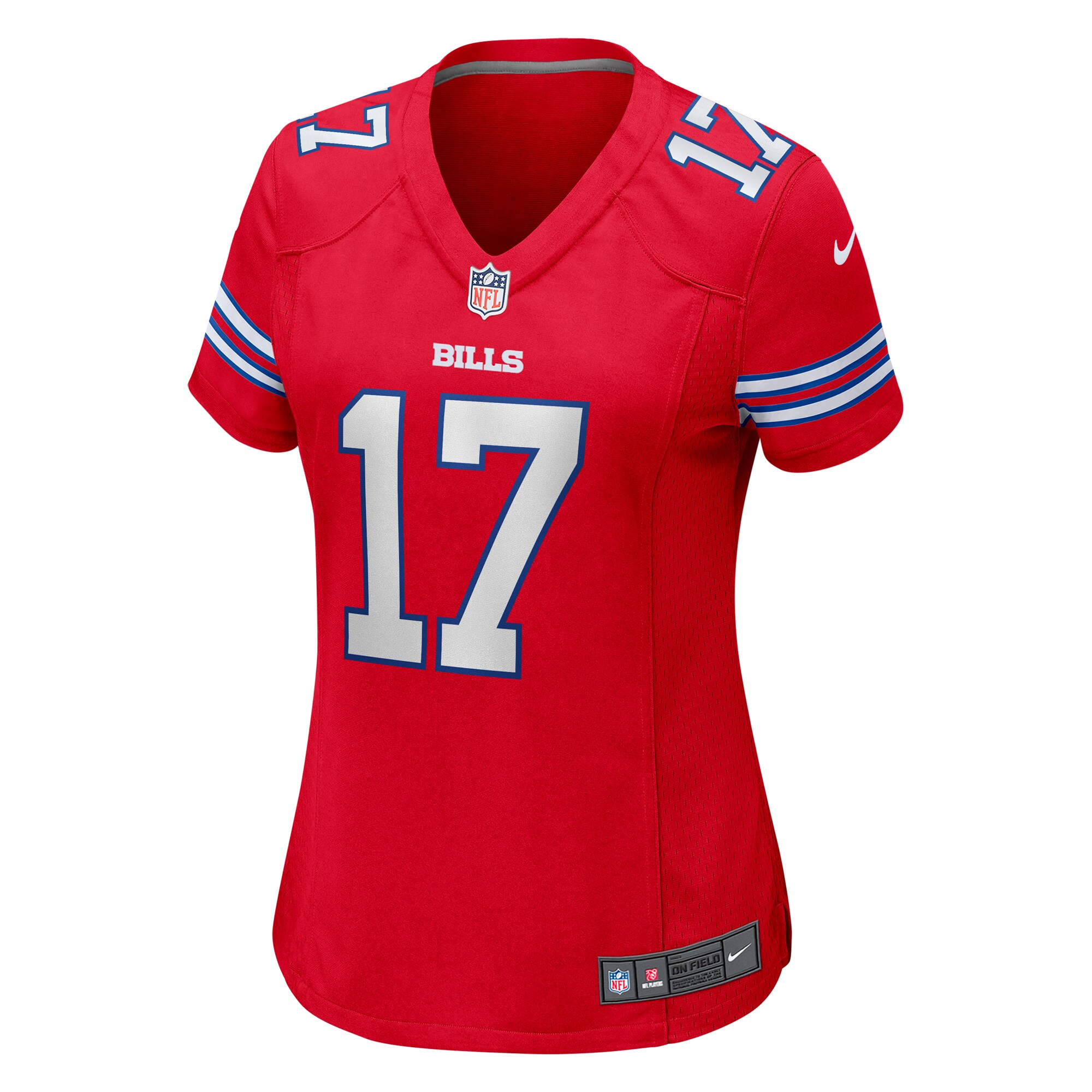 Alternative view of Women's Buffalo Bills Josh Allen Red Player Jersey JS9038 nicesnker