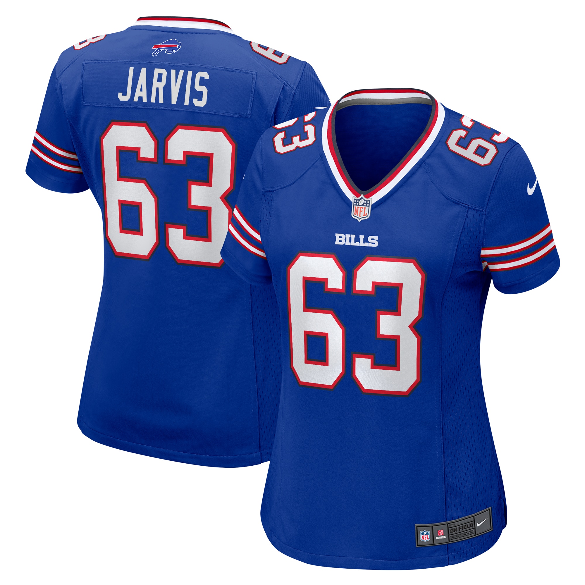 Women's Buffalo Bills Kevin Jarvis Royal Team Game Jersey JS4580 nicesnker