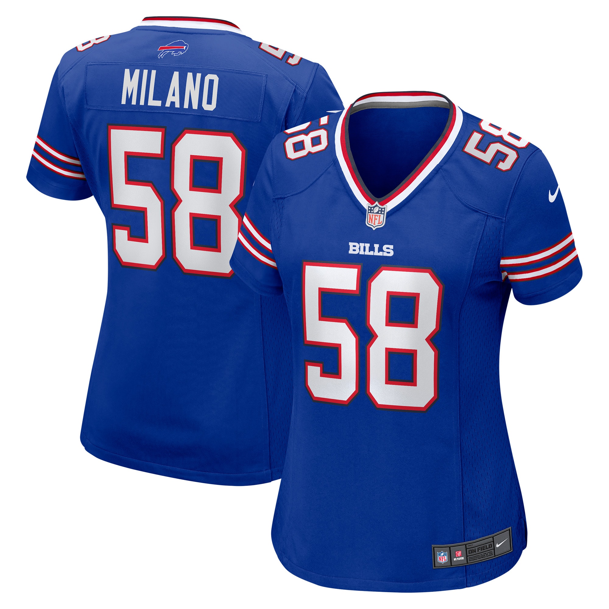 Women's Buffalo Bills Matt Milano Royal Game Jersey JS3091 nicesnker