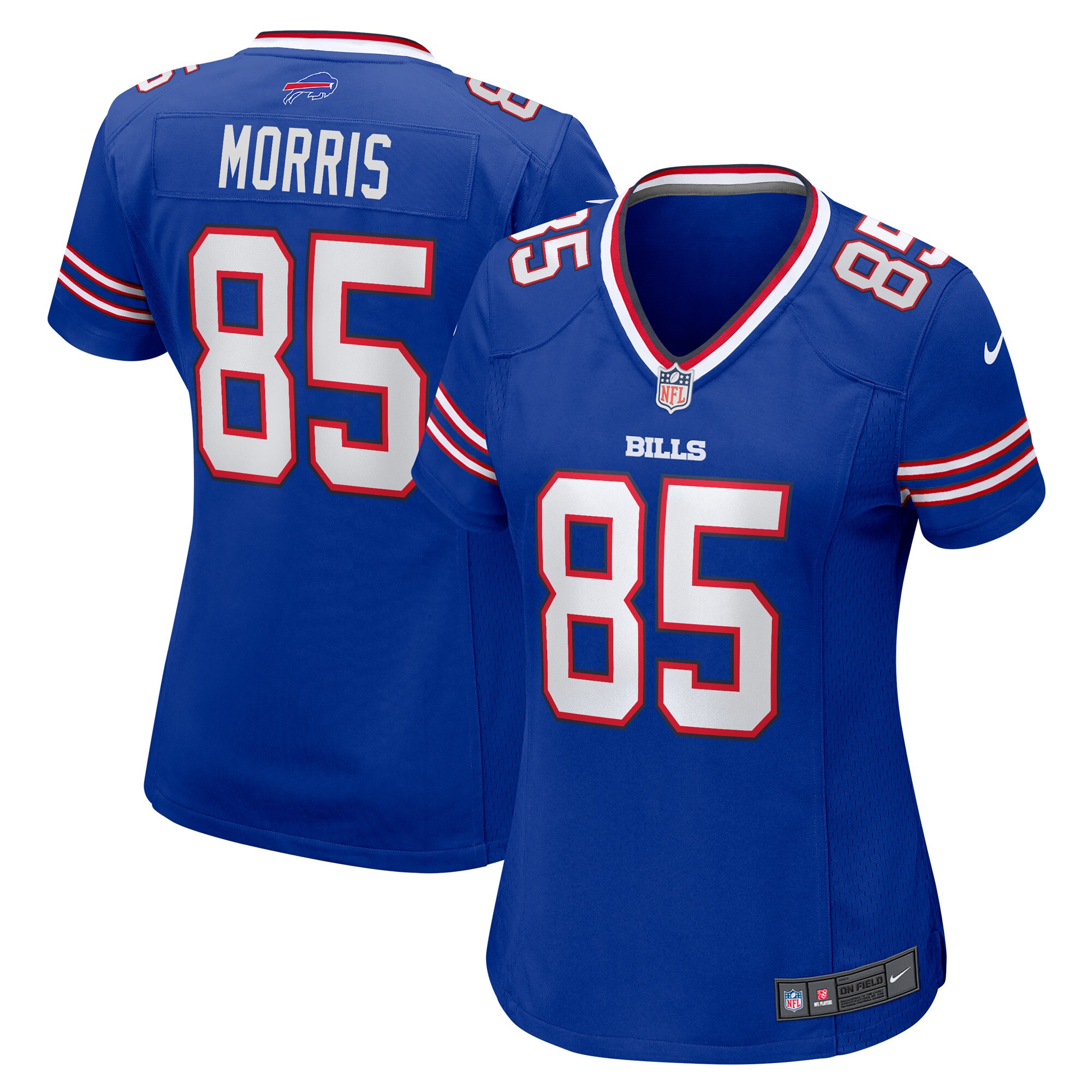 Women's Buffalo Bills Quintin Morris Royal Game Player Jersey JS8733 nicesnker