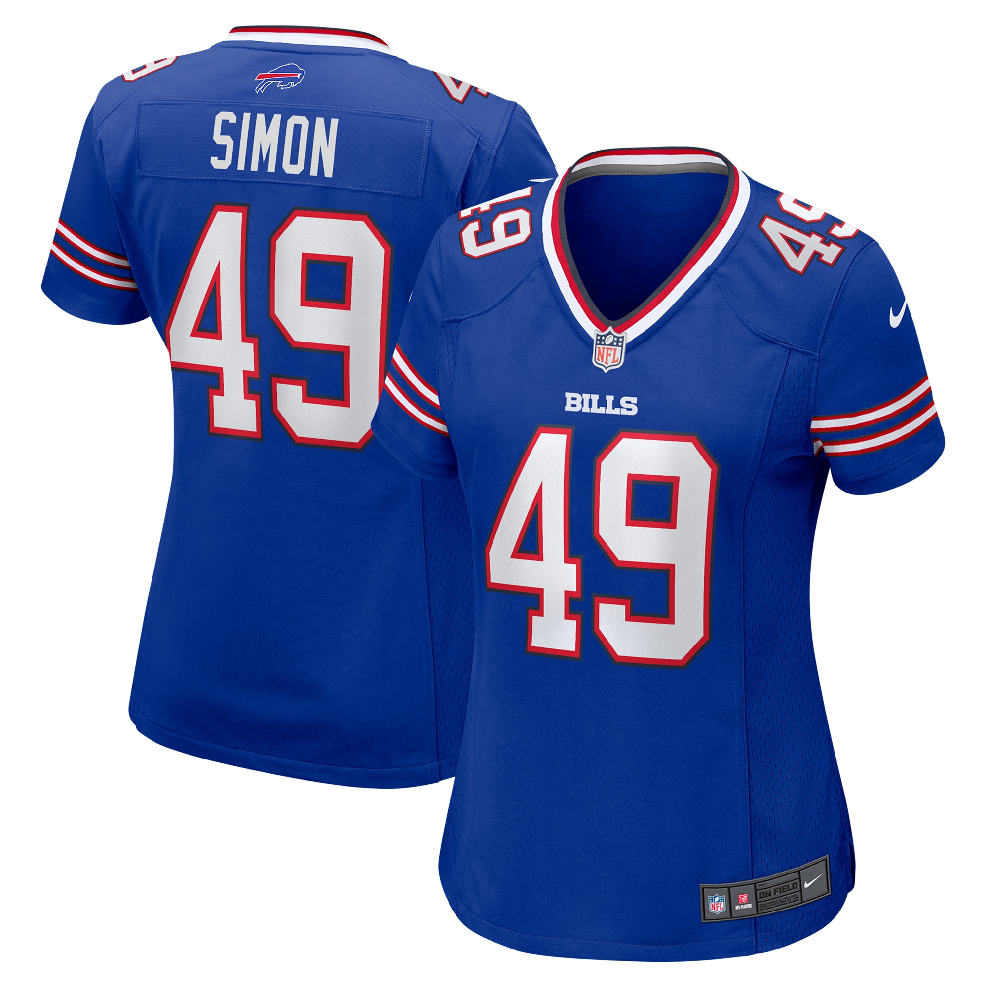 Women's Buffalo Bills Shayne Simon Royal Game Jersey JS2505 nicesnker