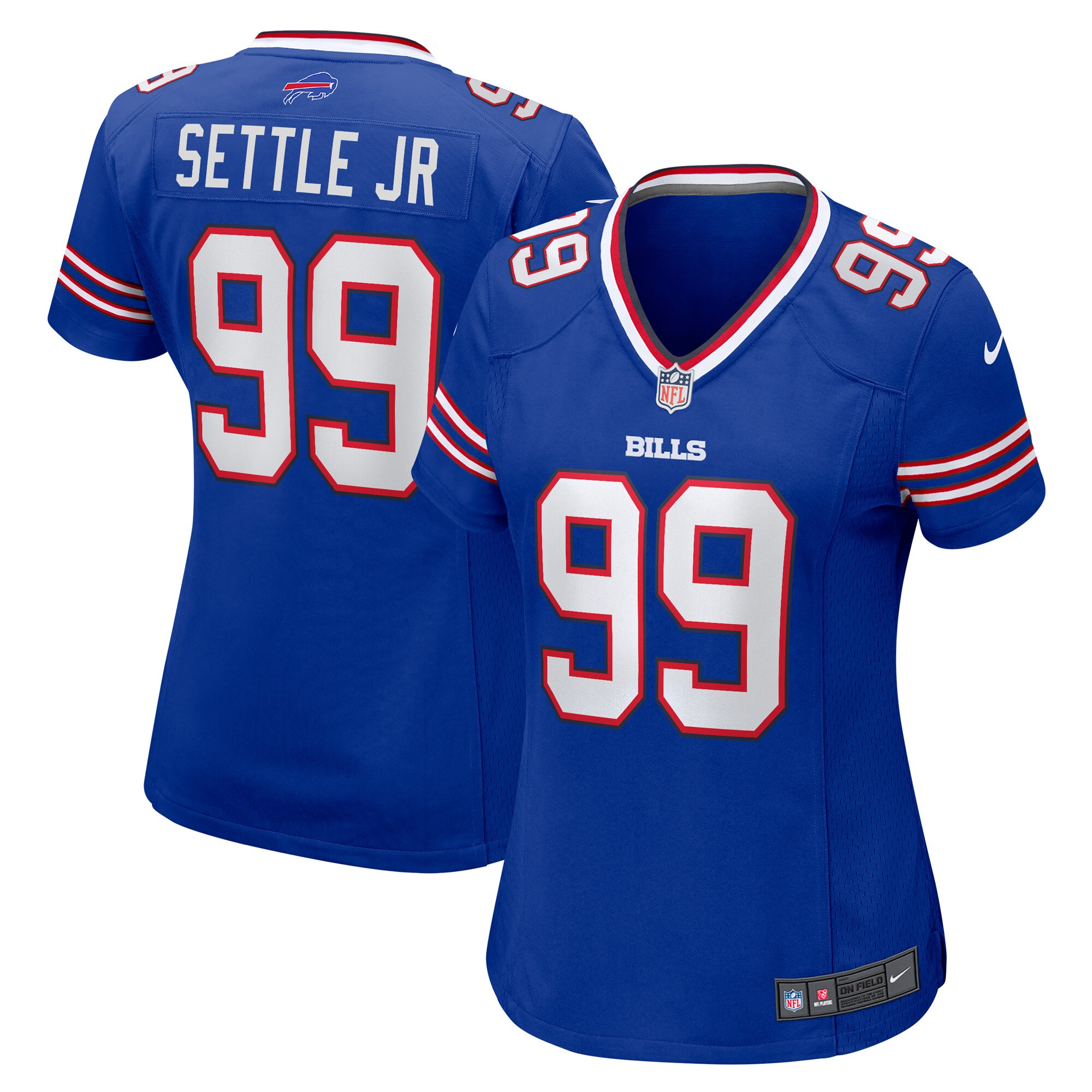 Women's Buffalo Bills Tim Settle Royal Game Jersey JS1726 nicesnker