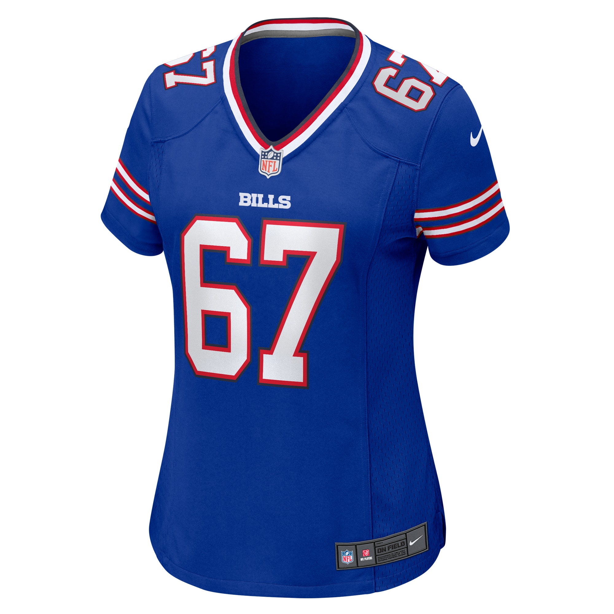 Alternative view of Women's Buffalo Bills Travis Clayton Royal Game Jersey JS8052 nicesnker