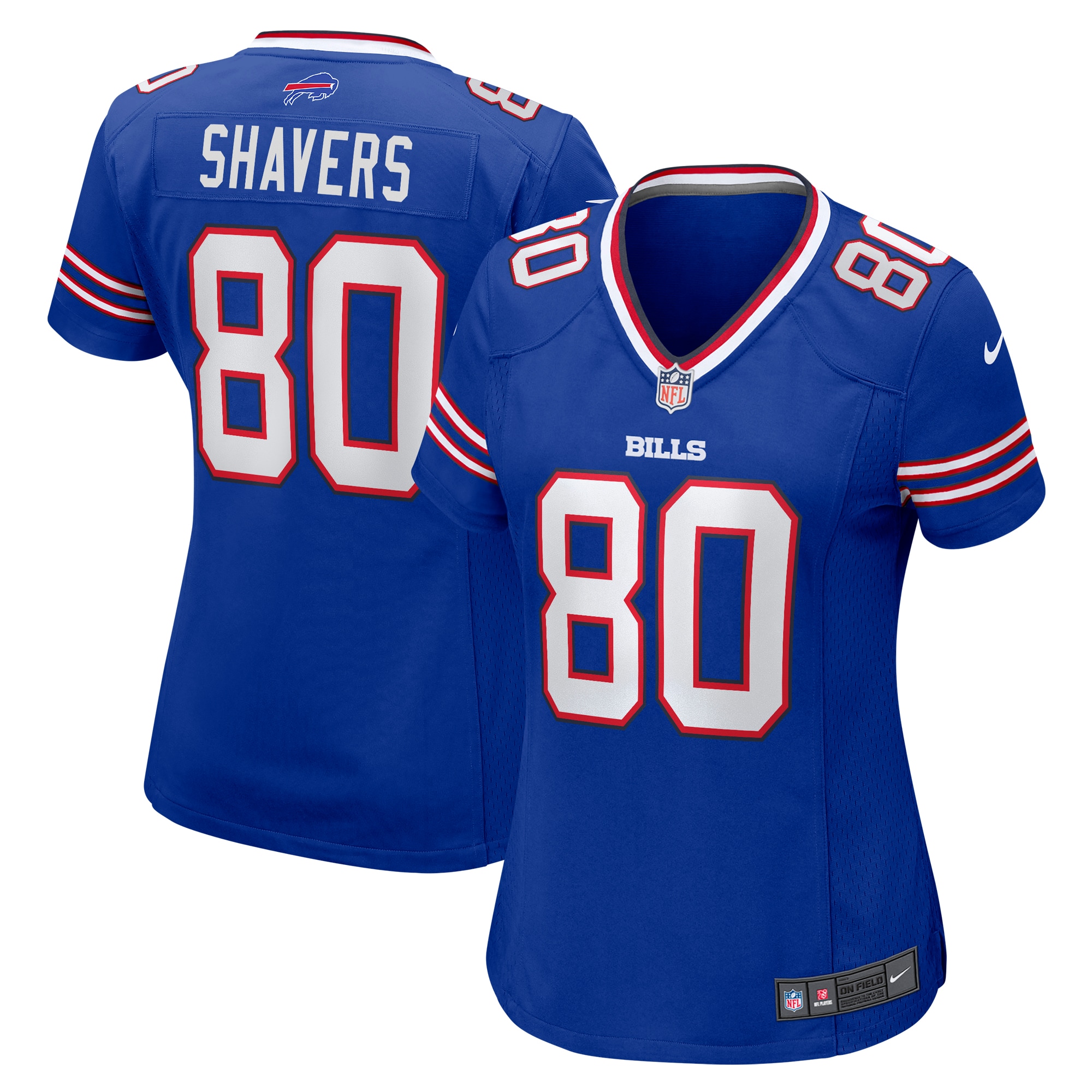 Women's Buffalo Bills Tyrell Shavers Royal Team Game Jersey JS2446 nicesnker