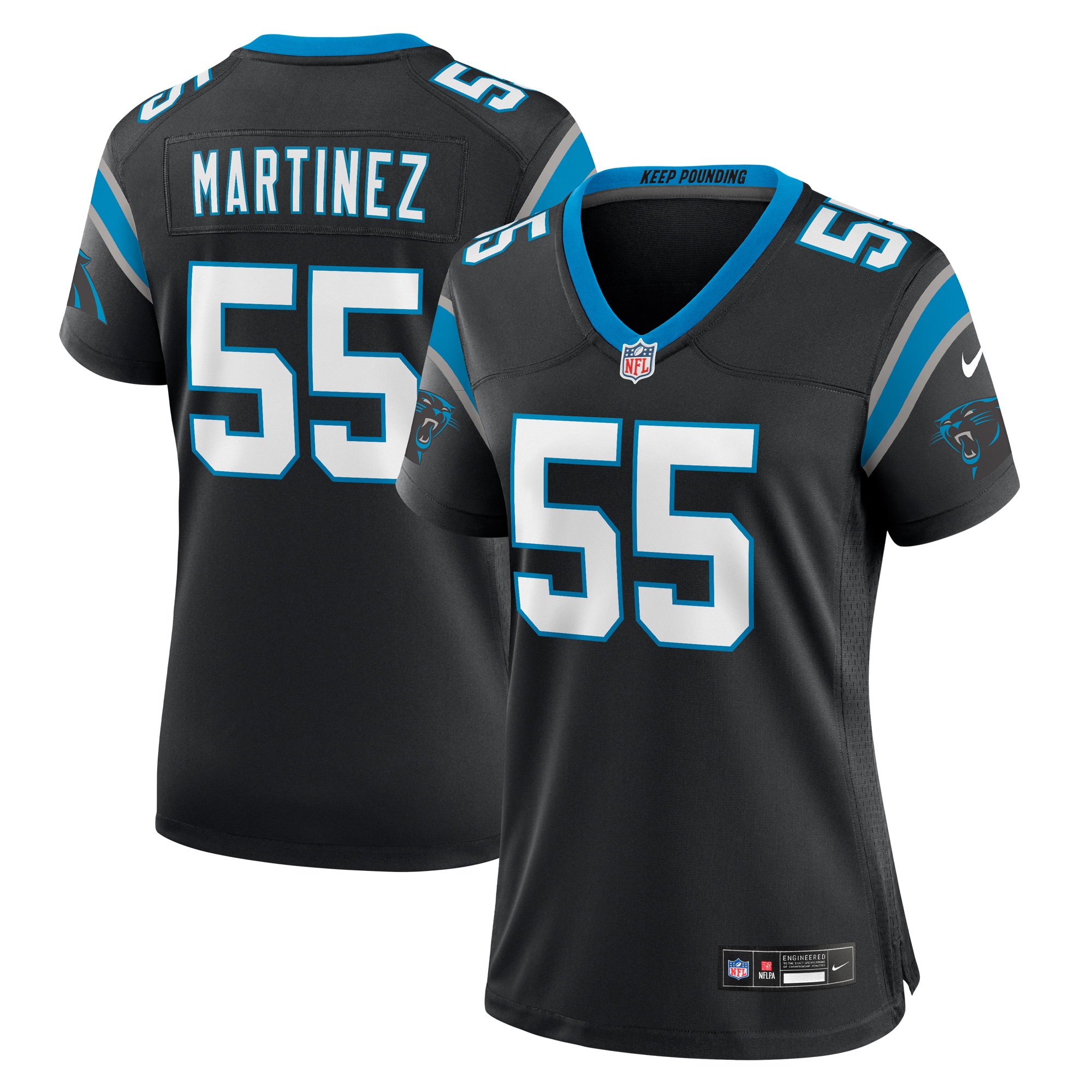 Women's Carolina Panthers Blake Martinez Black Game Jersey JS6705 nicesnker