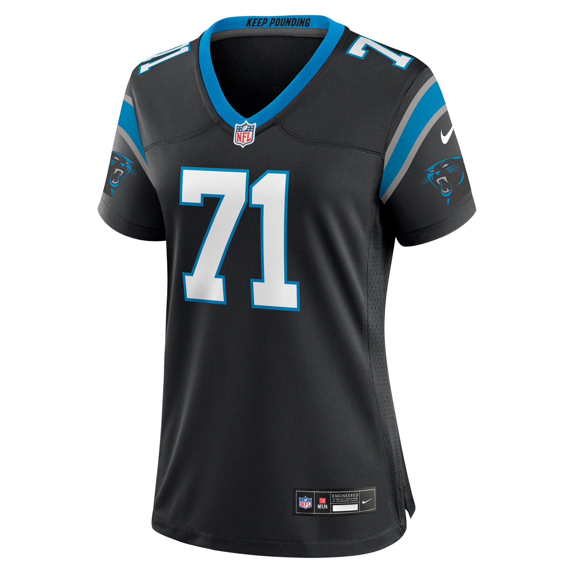 Alternative view of Women's Carolina Panthers Chris Wormley Black Game Jersey JS3024 nicesnker