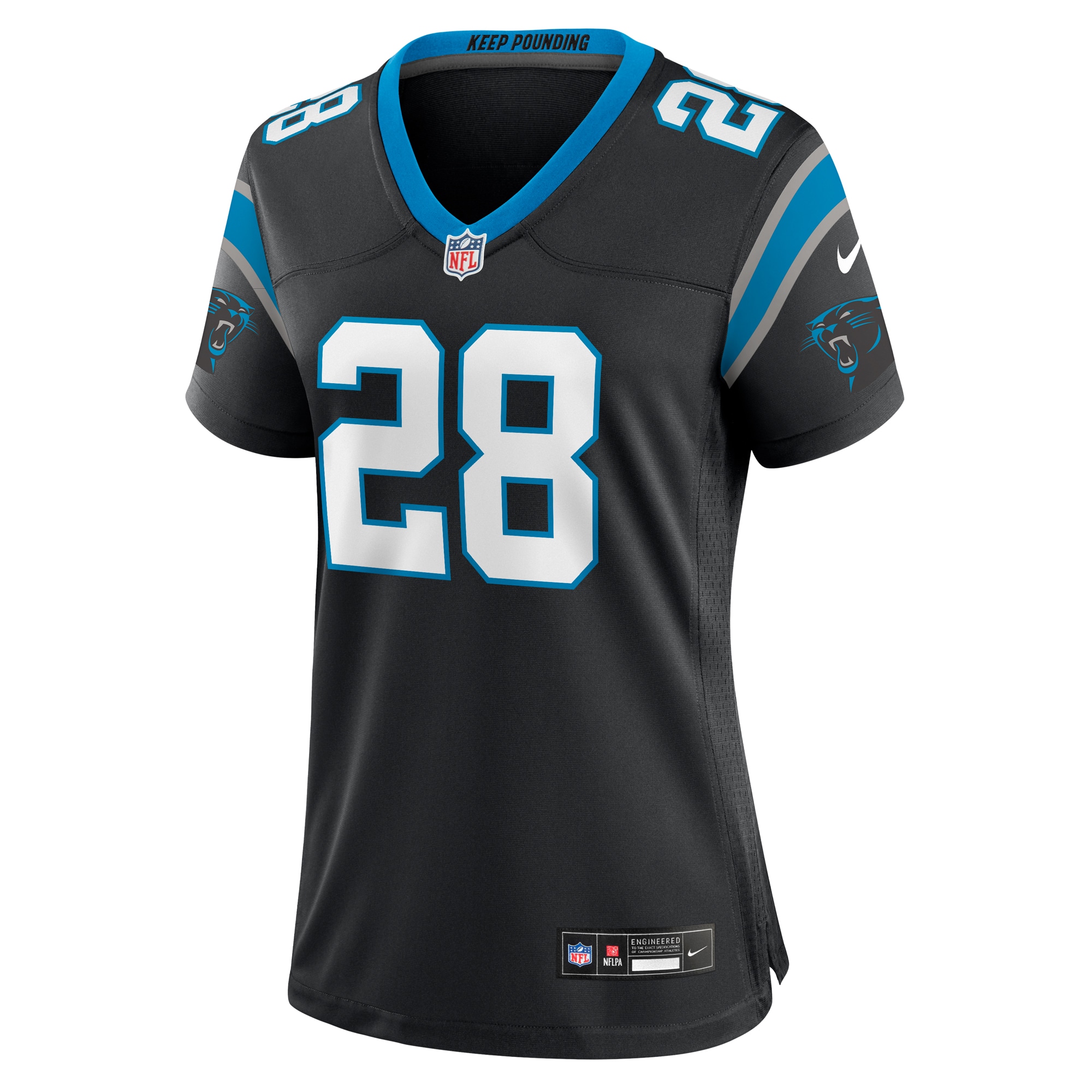 Alternative view of Women's Carolina Panthers Jashaun Corbin Black Team Game Jersey JS2847 nicesnker