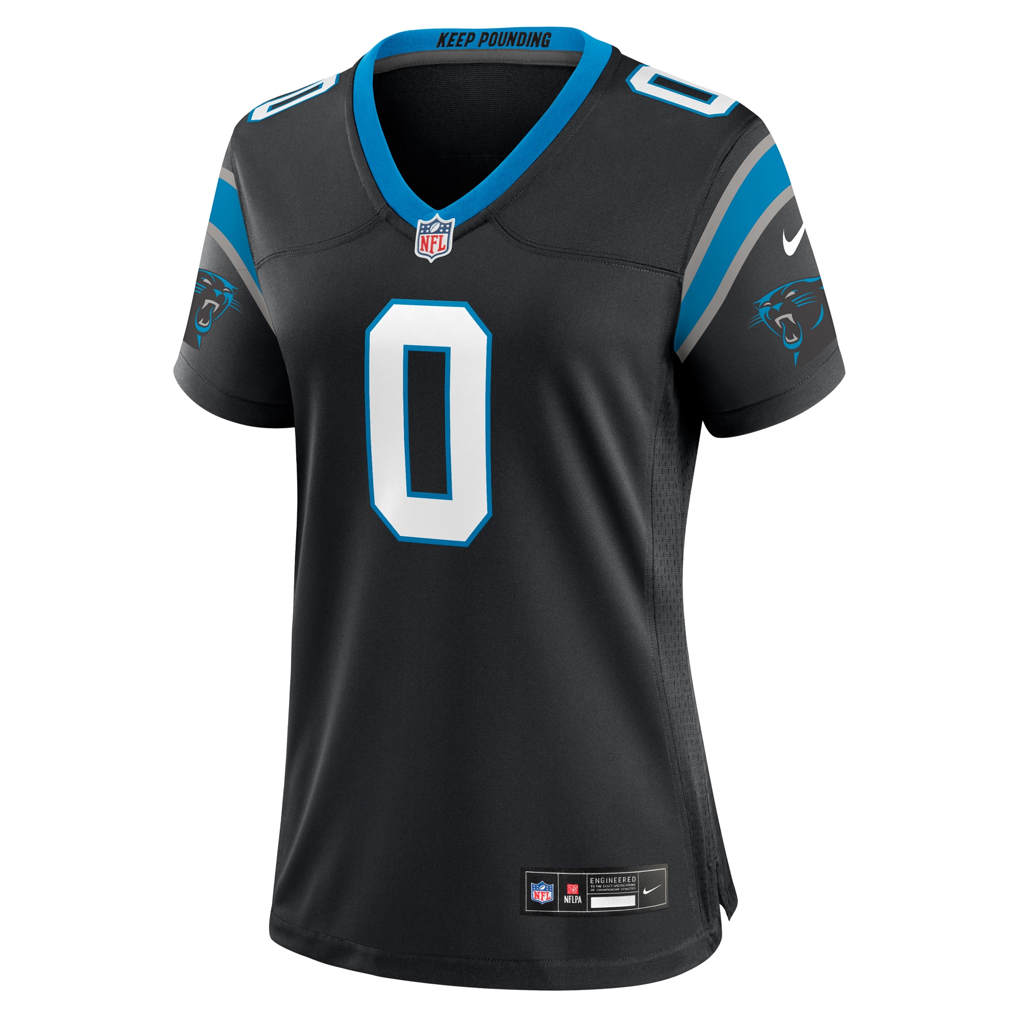 Alternative view of Women's Carolina Panthers Ja'Tavion Sanders Black Game Jersey JS8313 nicesnker