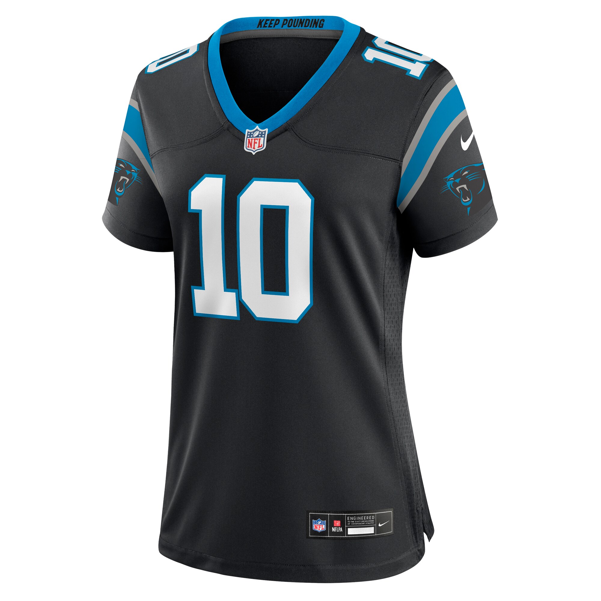 Alternative view of Women's Carolina Panthers Johnny Hekker Black Team Game Jersey JS7825 nicesnker