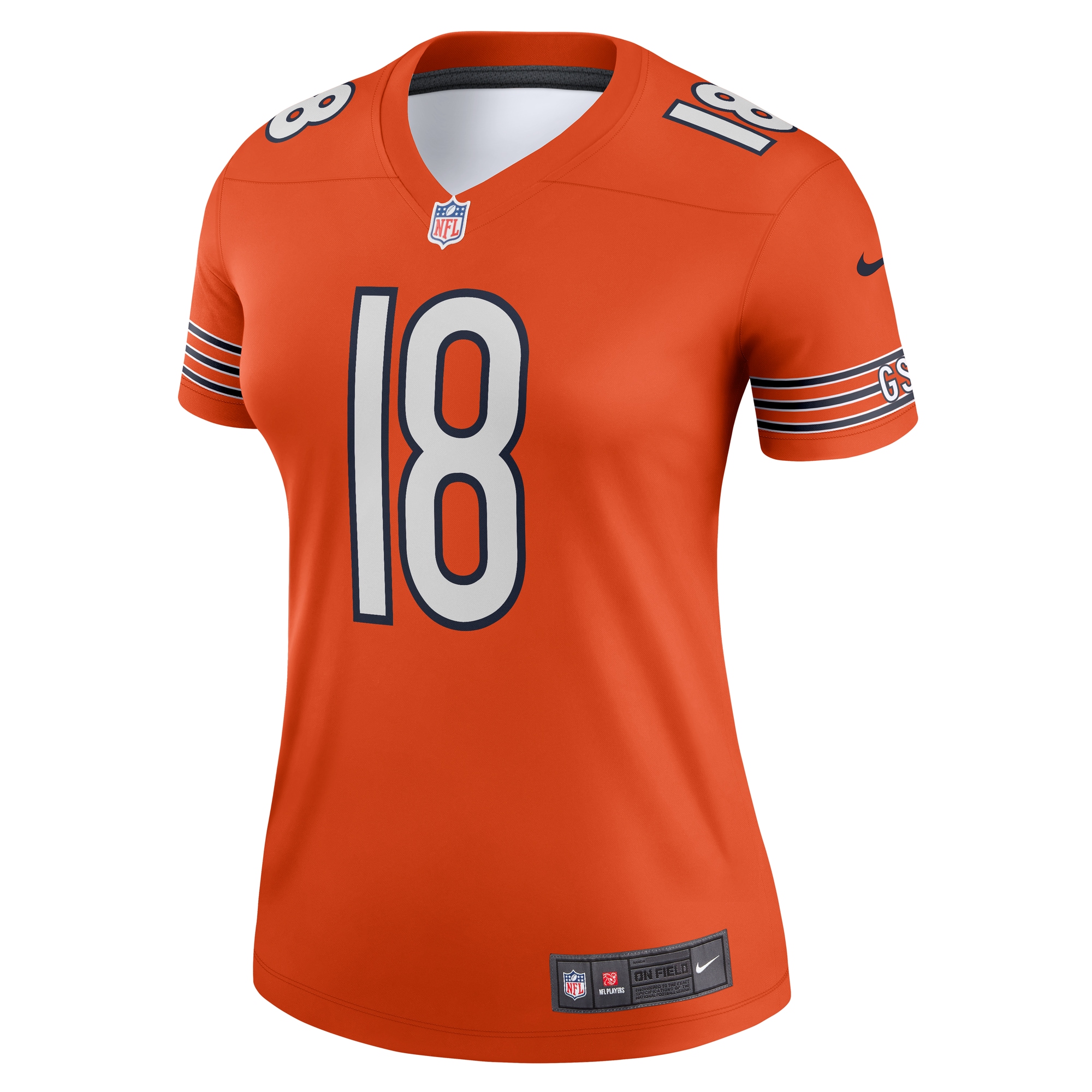 Alternative view of Women's Chicago Bears Caleb Williams Orange Alternate Legend Player Performance Top JS9880 nicesnker